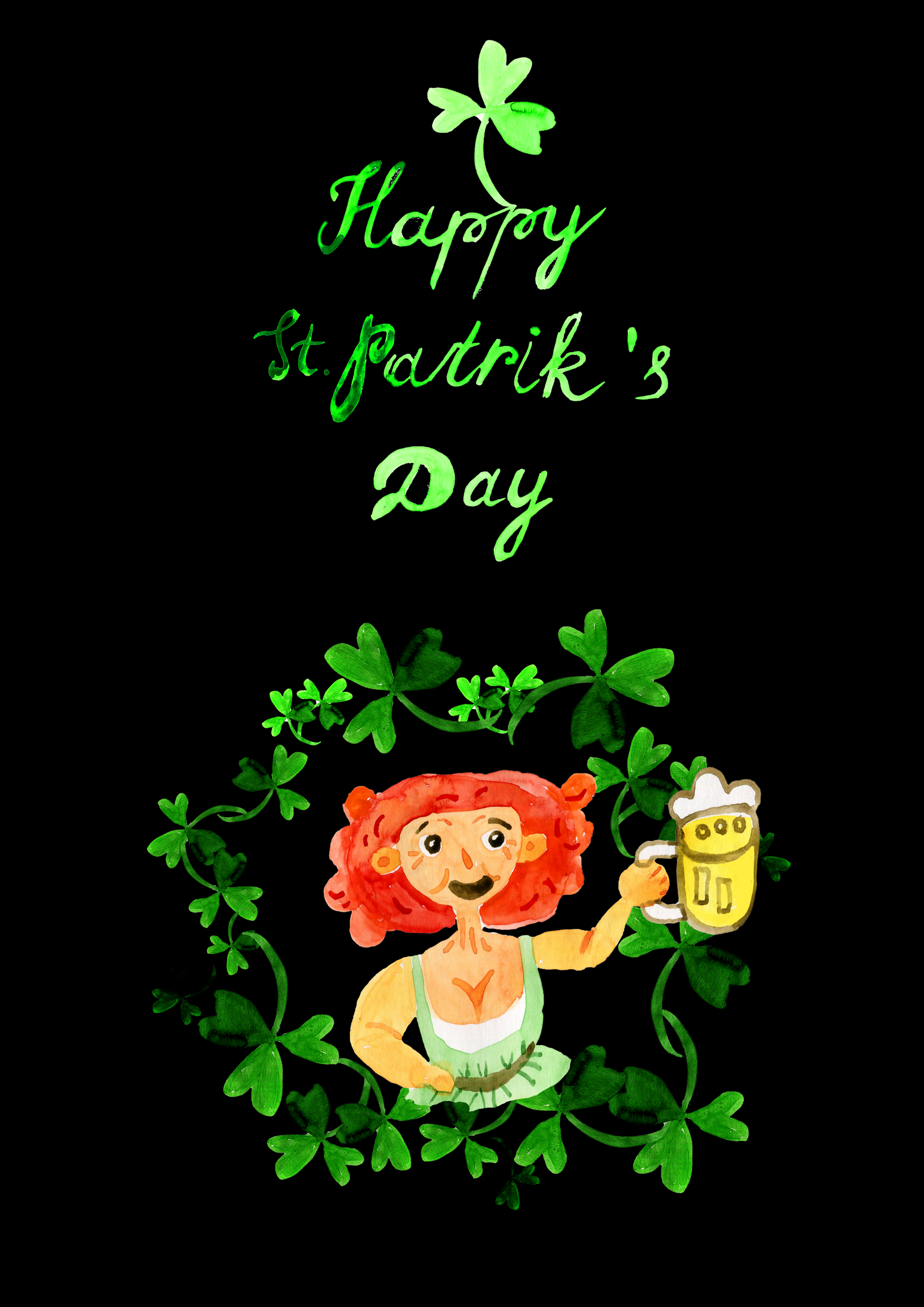 happy St. Patrick day by Elena Krotova happy St. Patrick day in Drawing & Sketching Inspiration by Elena Krotova