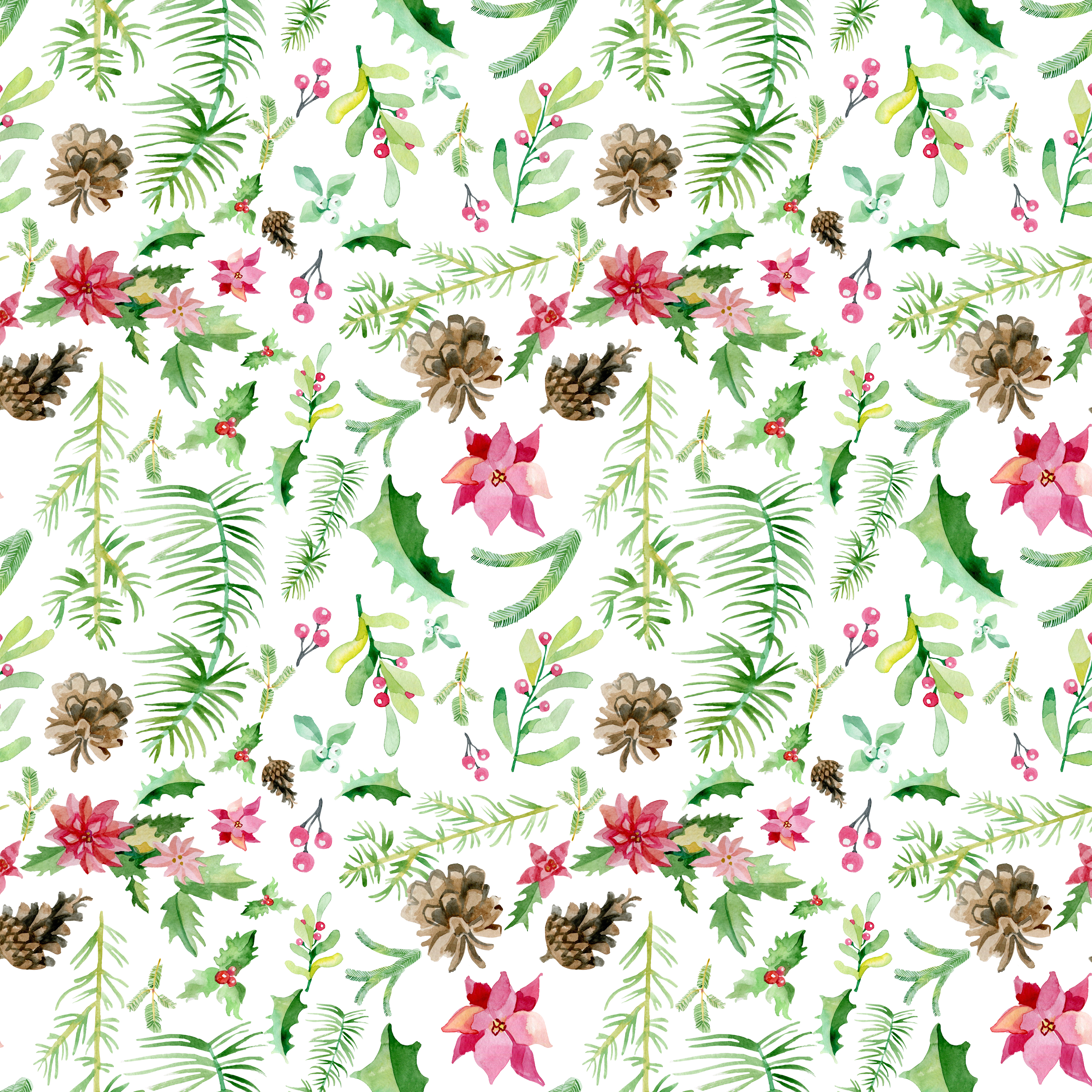 Christmas branches in Pattern & Surface Design Inspiration by Elena Krotova