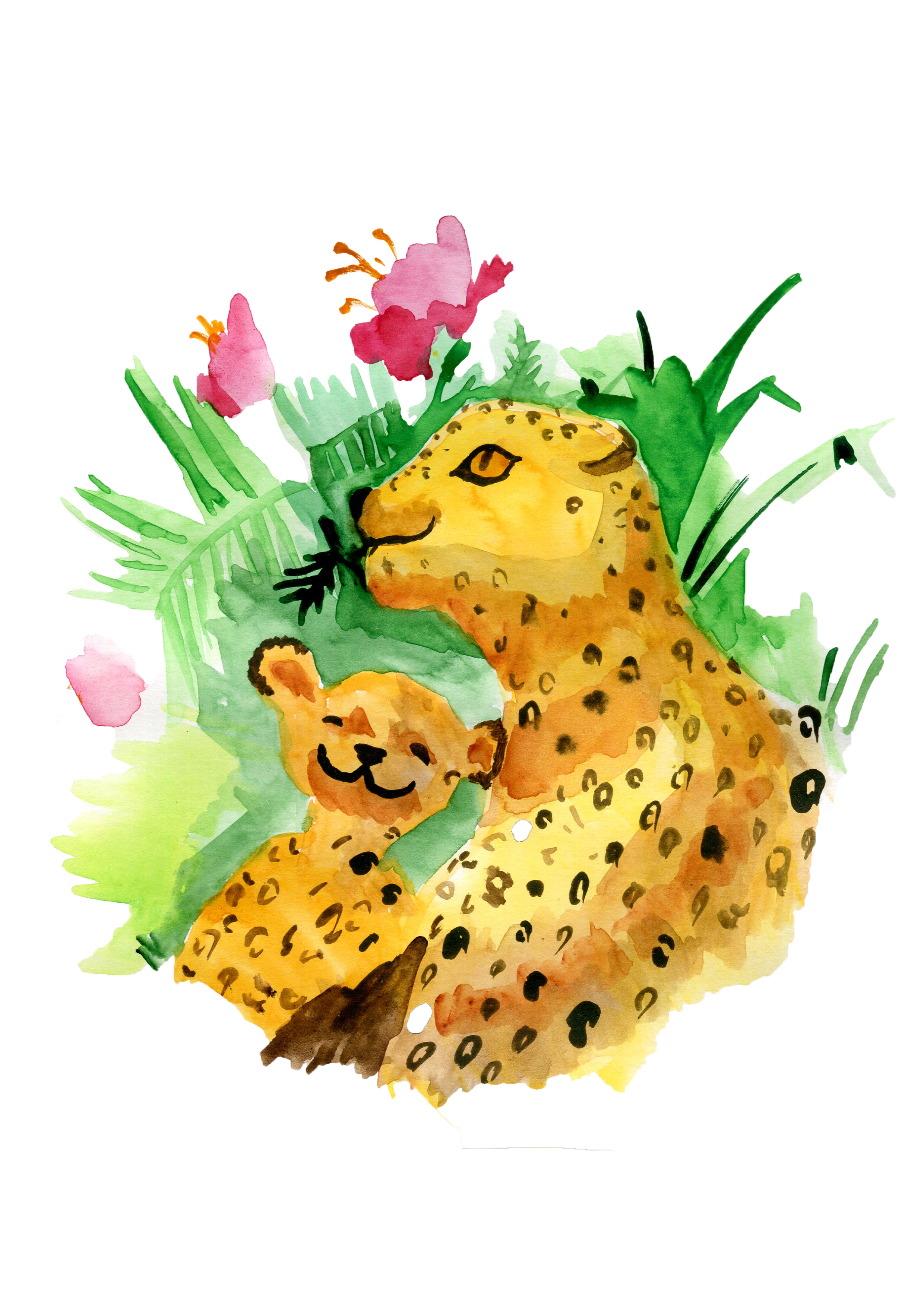 leopards in Illustration and Graphics Inspiration by Elena Krotova