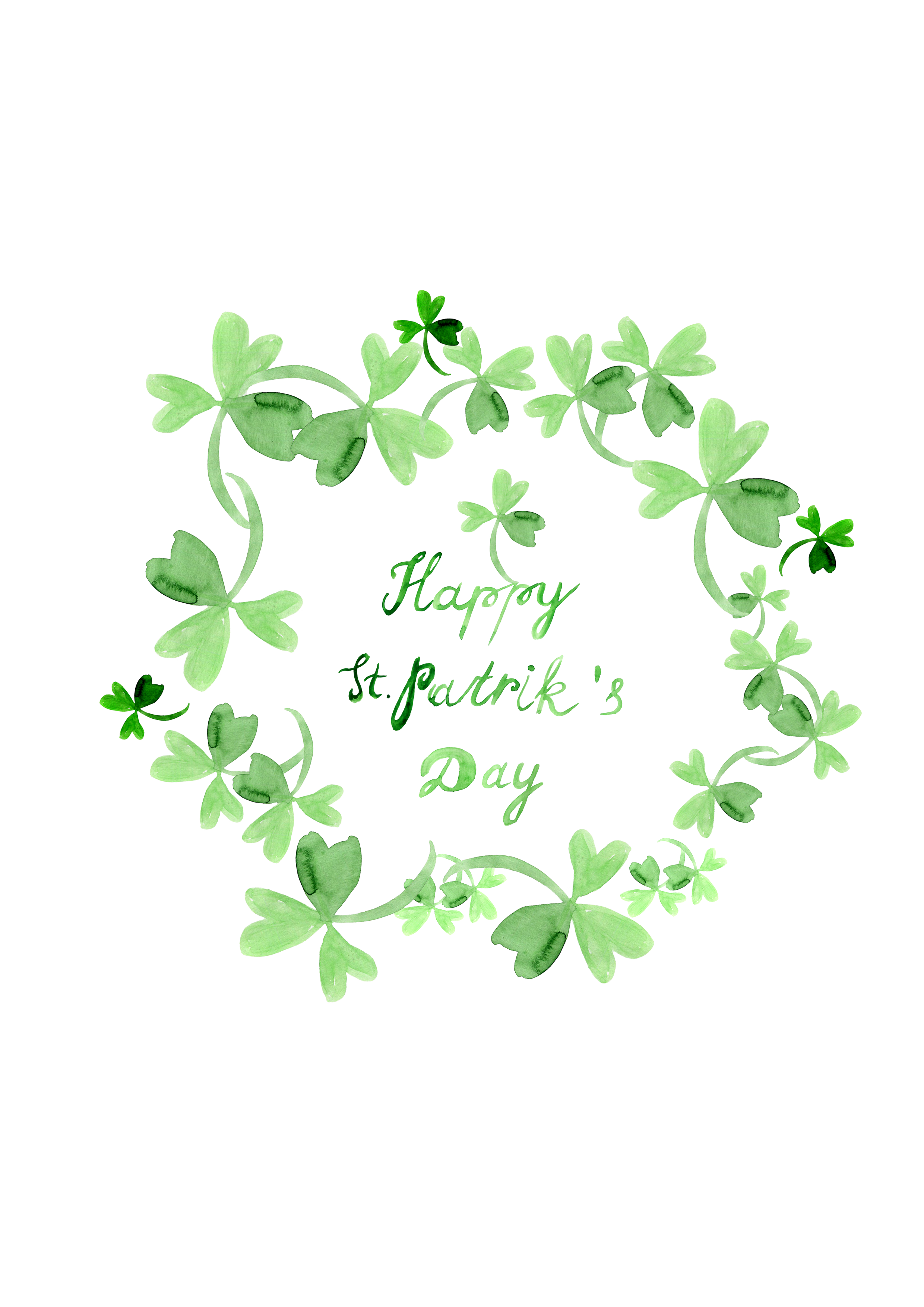 St. Patrick's day party in Hand Lettering Inspiration by Elena Krotova