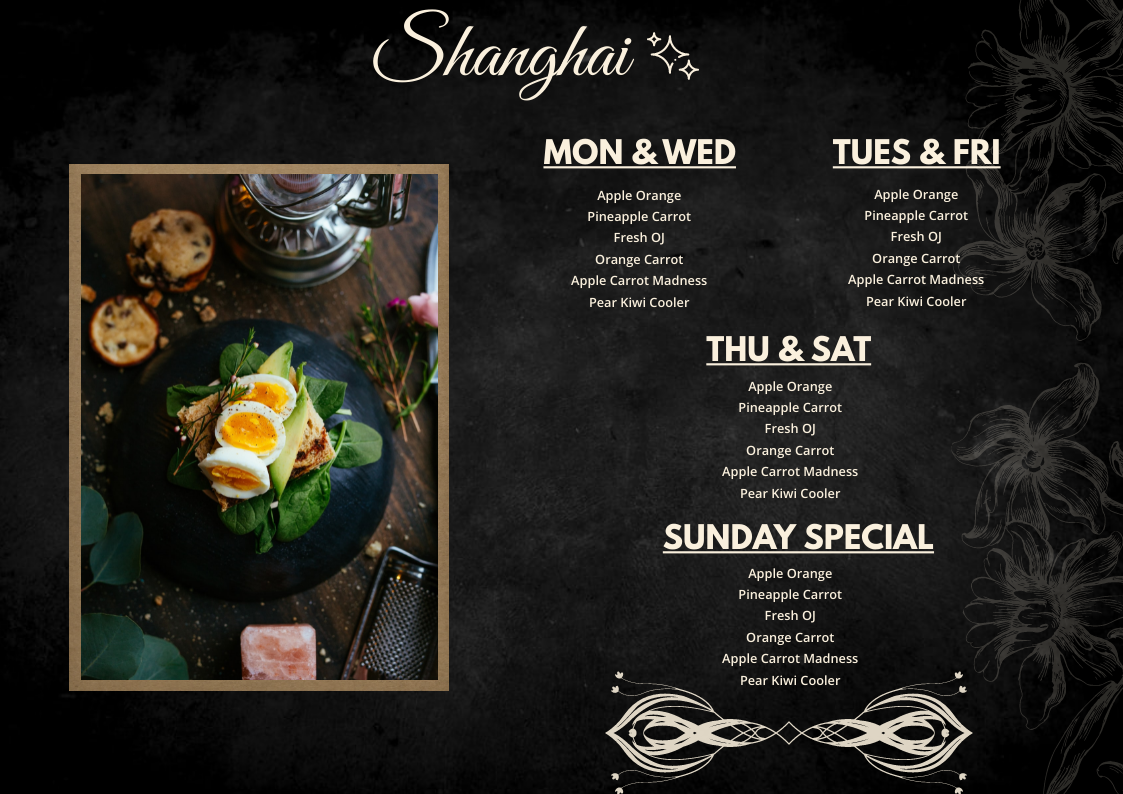 Buffet menue by Aditi Prasad Buffet menue in Menu (Landscape) Inspiration by Aditi Prasad