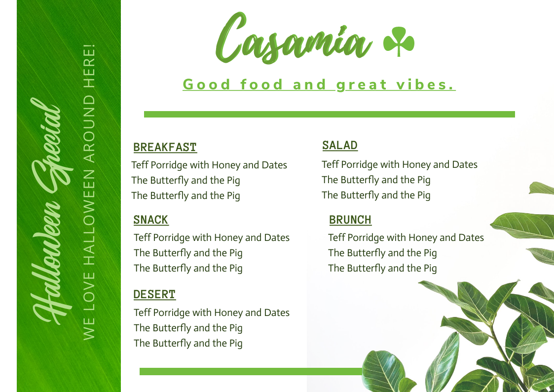 Buffet Menu Design By Aditi Prasad 333276 - Designhill