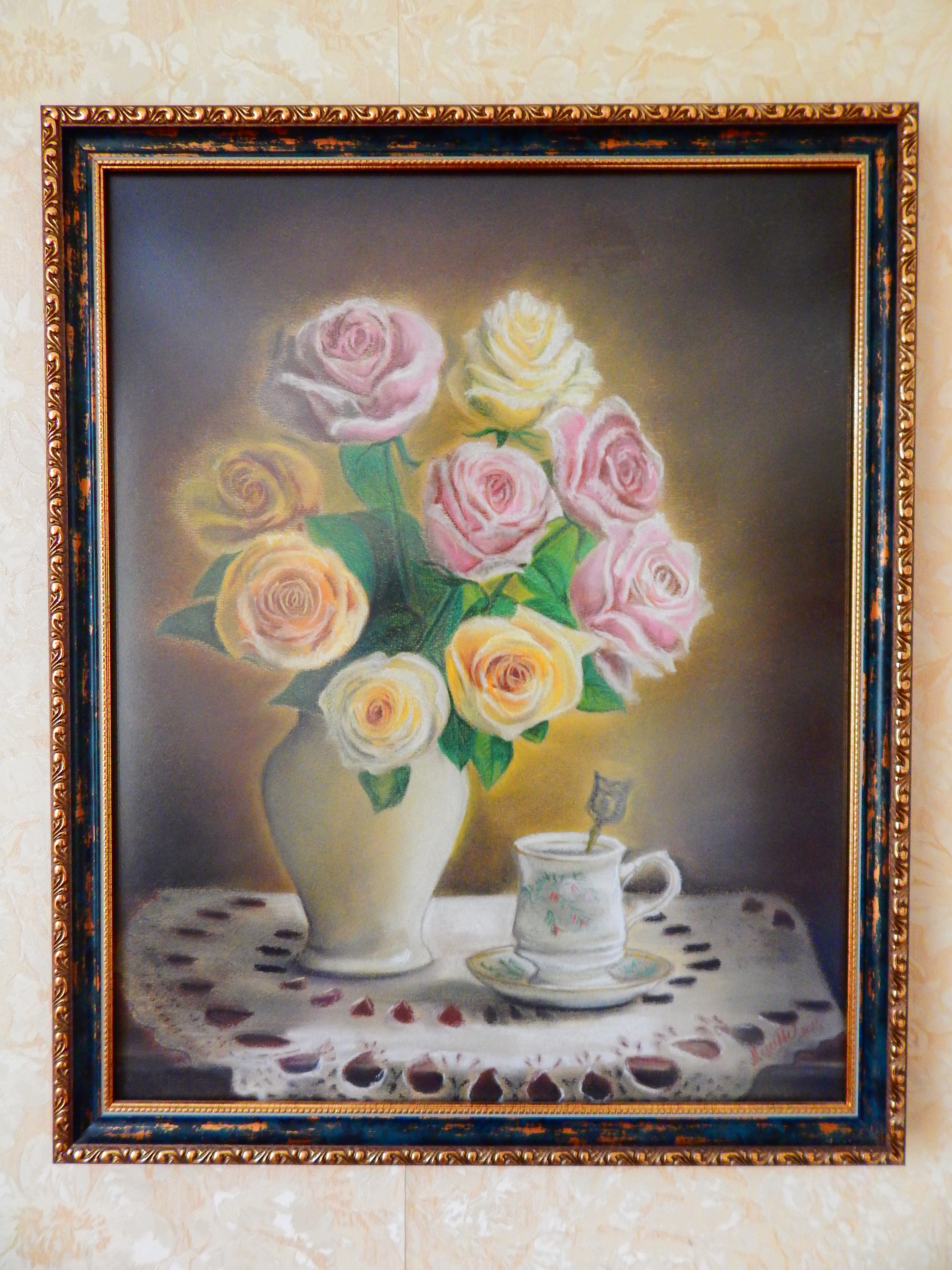 Still life with roses in Drawing Inspiration by Lada Mazai