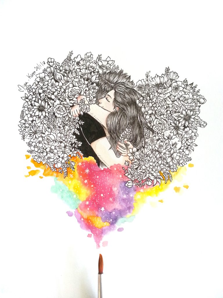 A HUG | ??? in Technical Illustration Inspiration by Mixx Karen