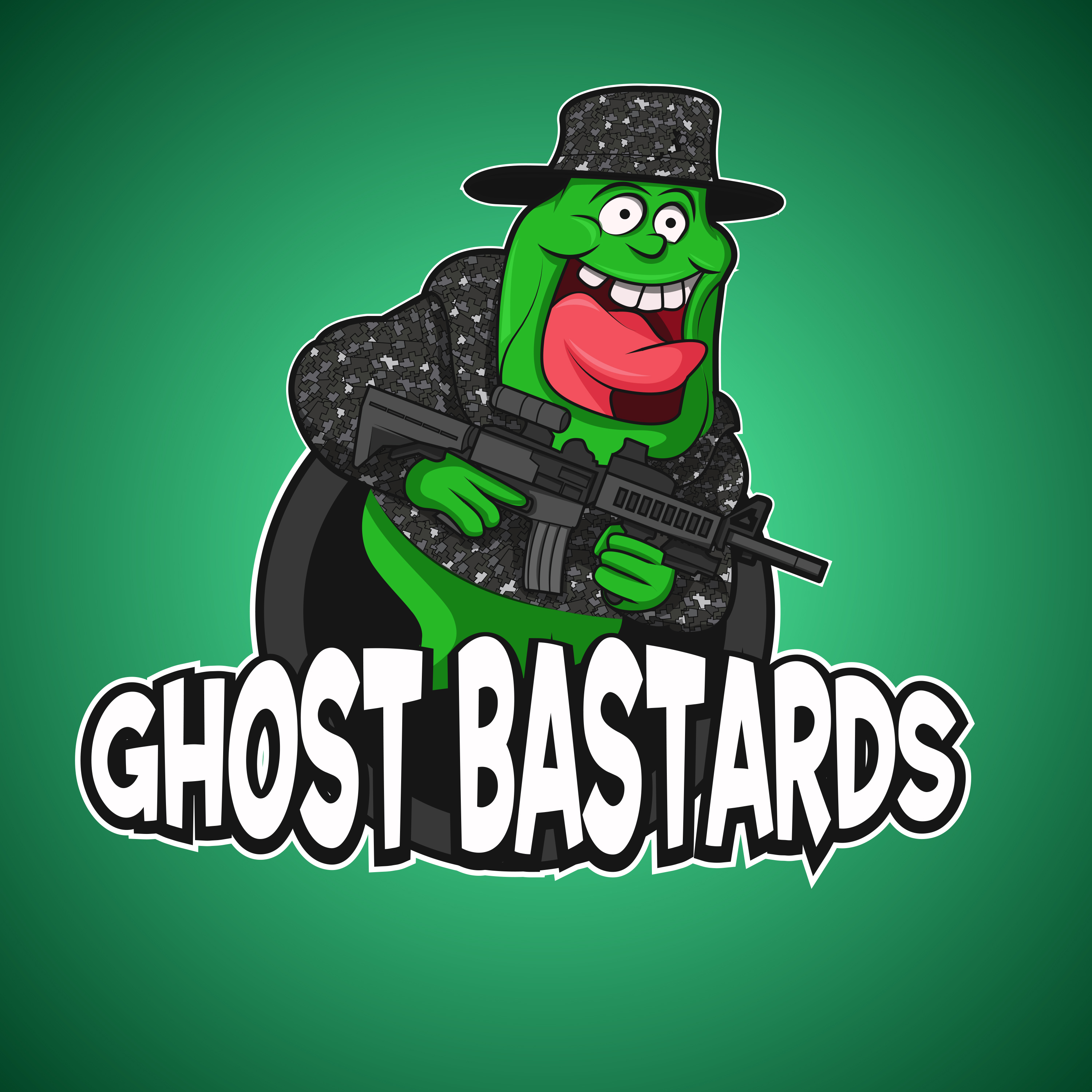 Ghost Bastards logo Mascot by Motusora Ghost Bastards logo Mascot in Illustration and Graphics Inspiration by Motusora