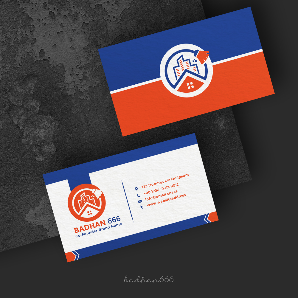 Home cleaning business card design. by Badhan Home cleaning business card design. in Business Card Design Inspiration by Badhan