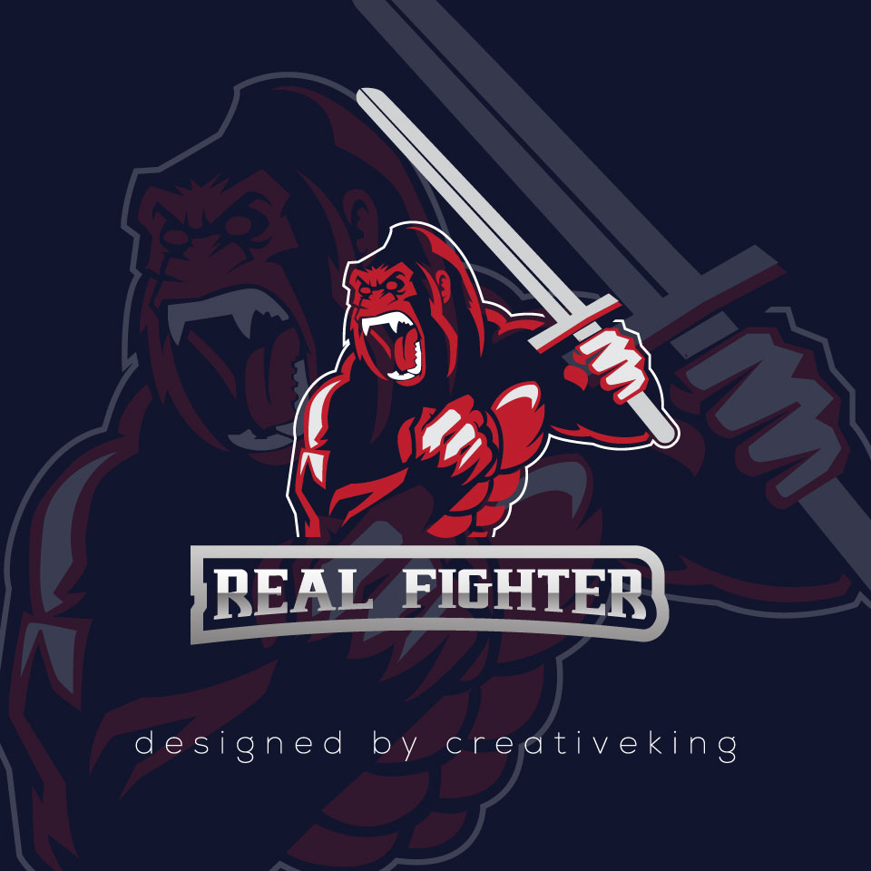 Real Fighter by Creativeking Real Fighter in Logo Design Inspiration by Creativeking