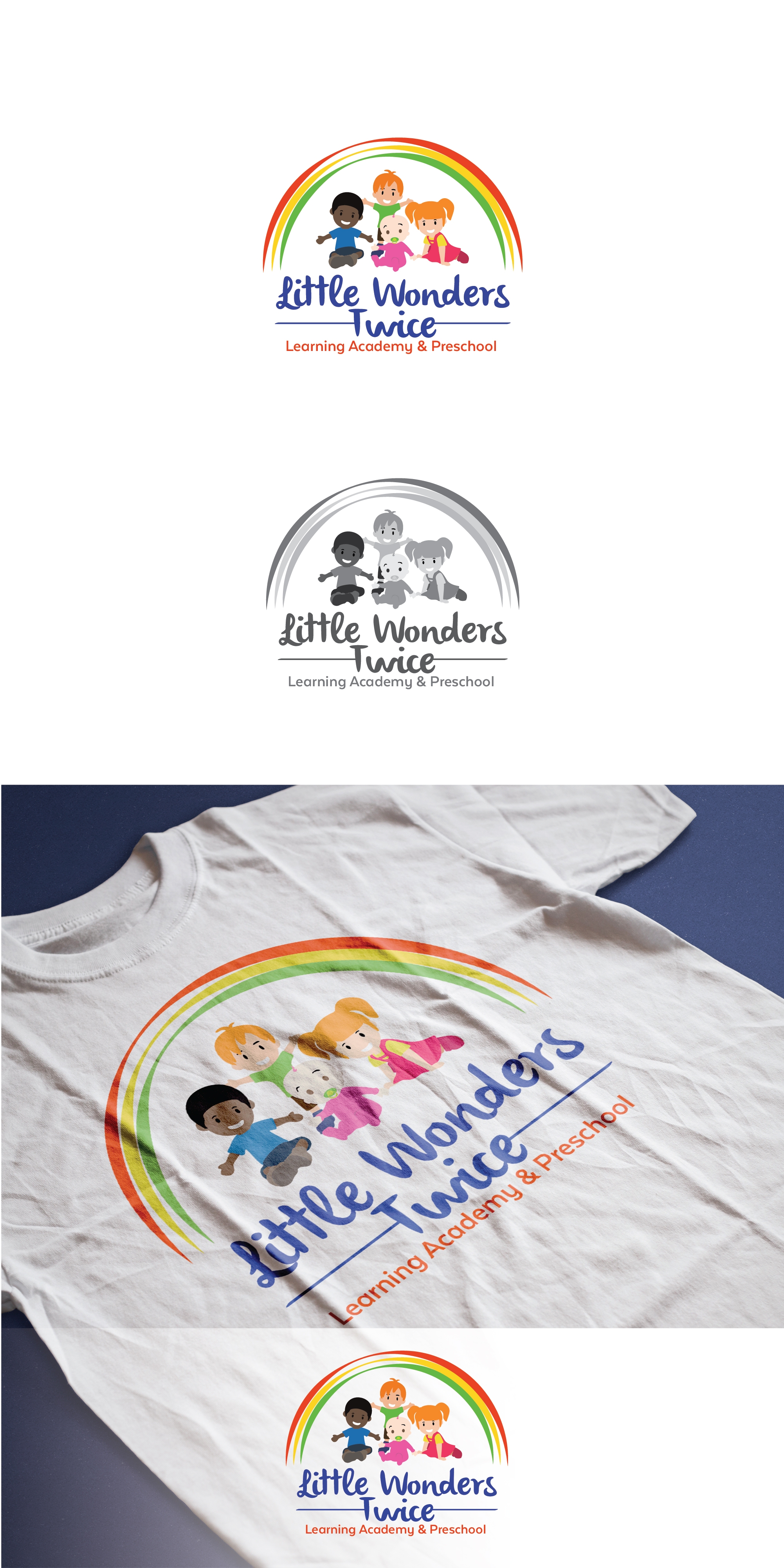 Little Wonders Twice Learning Academy in Logo Design Inspiration by Ozenk Graphic
