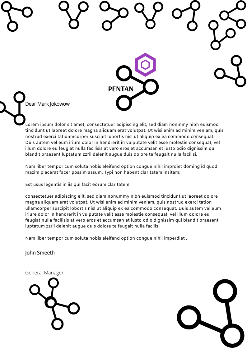 share in Letterhead Design Inspiration by Tash