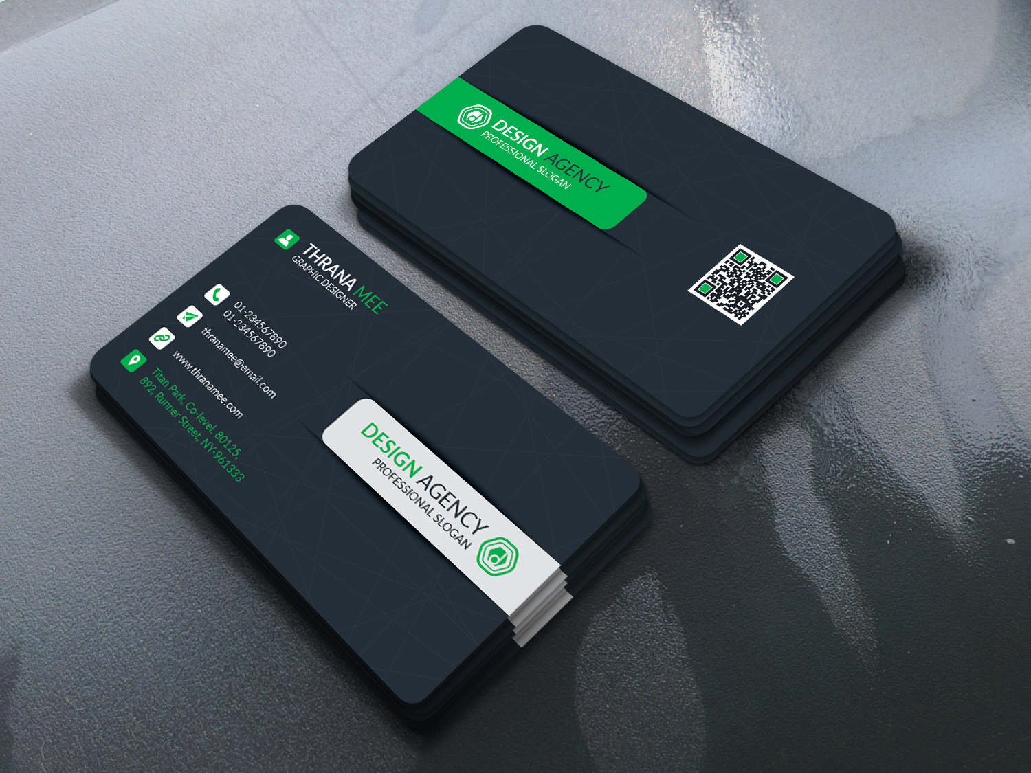 Corporate Business Card by Runner Design Corporate Business Card in Business Card Design Inspiration by Runner Design