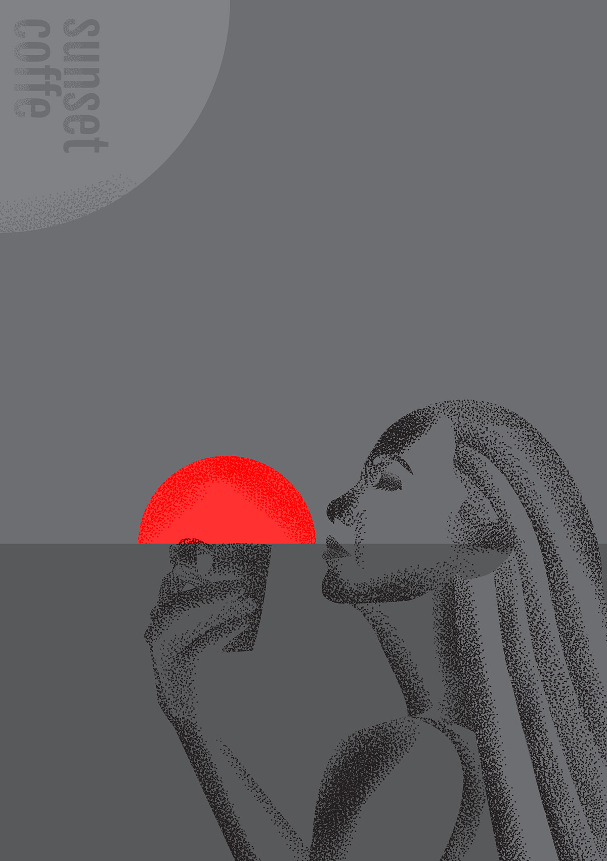 Sunrise Coffe in Vector Art Inspiration by Raul Cirt