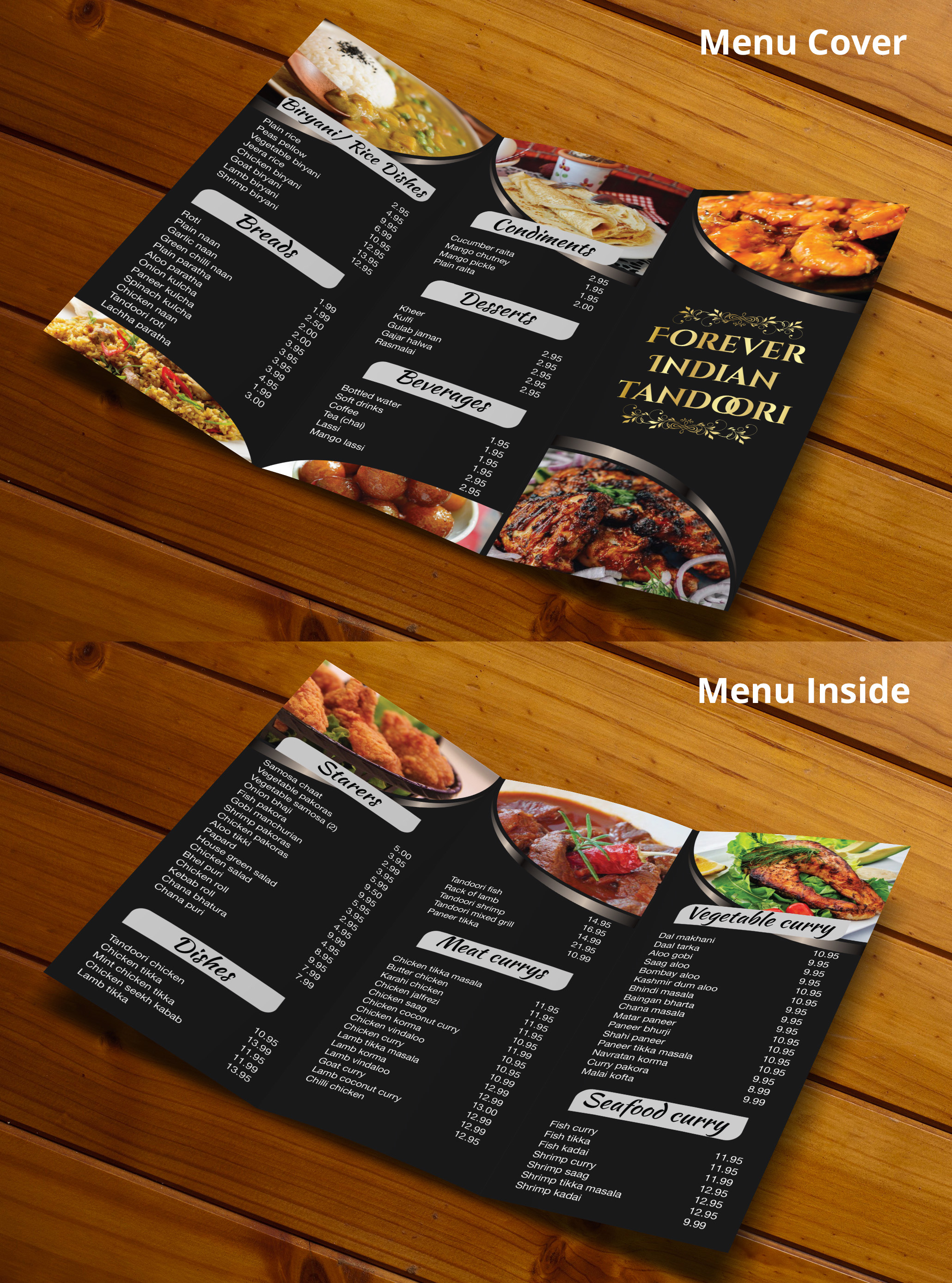 Menu design in Menu Design Inspiration by Seerat R