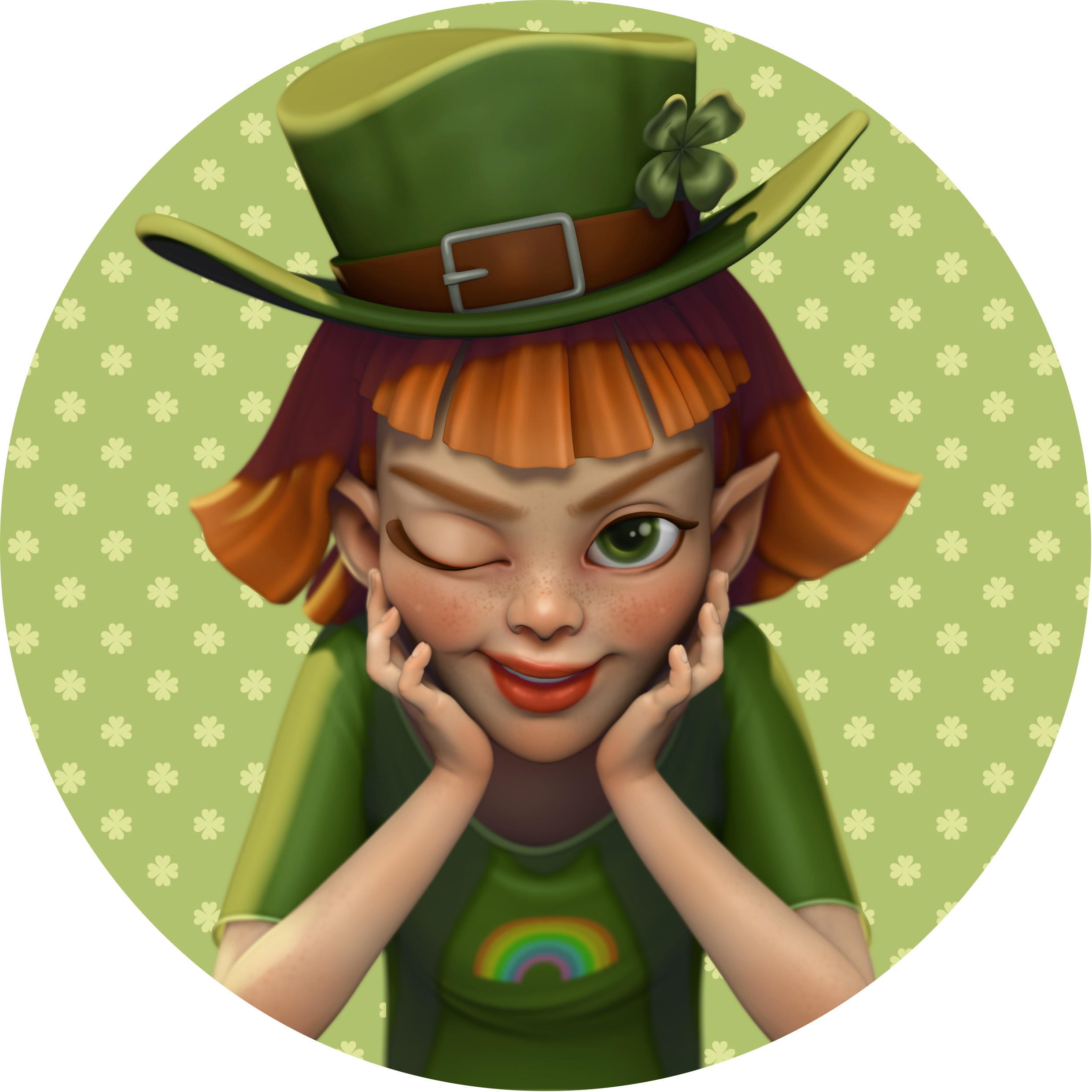 Leprechaun girl by Liza Mano Leprechaun girl in Digital Painting Inspiration by Liza Mano