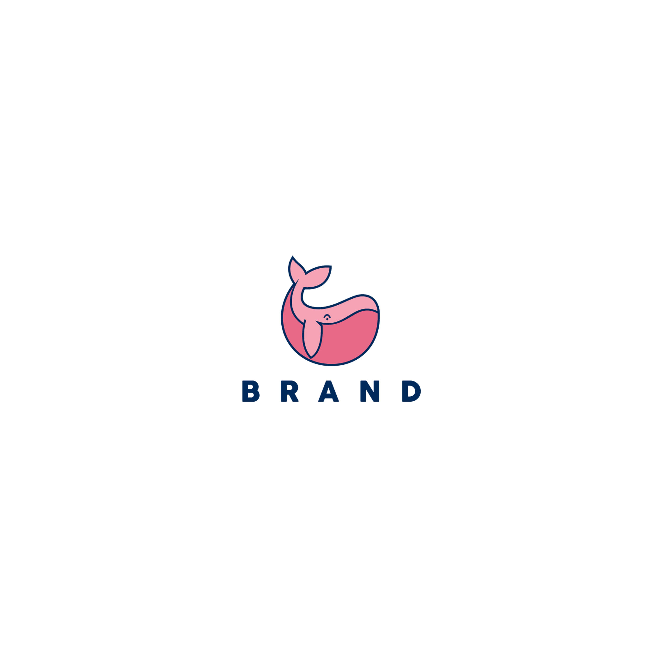 Logo Cute Whale Vector icon in Logo Design Inspiration by Idr.design