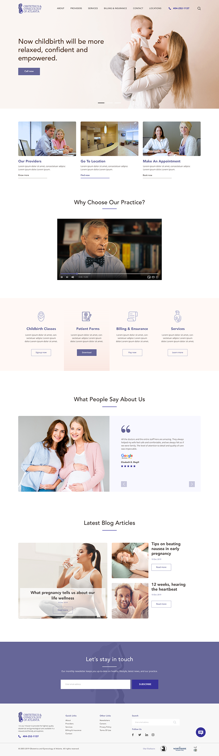 Women's Healthcare in Website Design Inspiration by Sudip