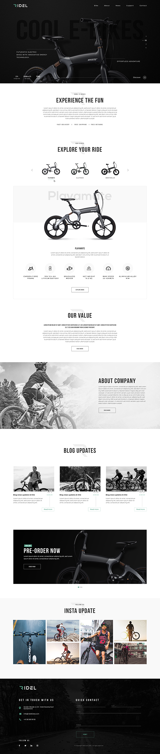 E-bike Online Store by Sudip E-bike Online Store in Website Design Inspiration by Sudip