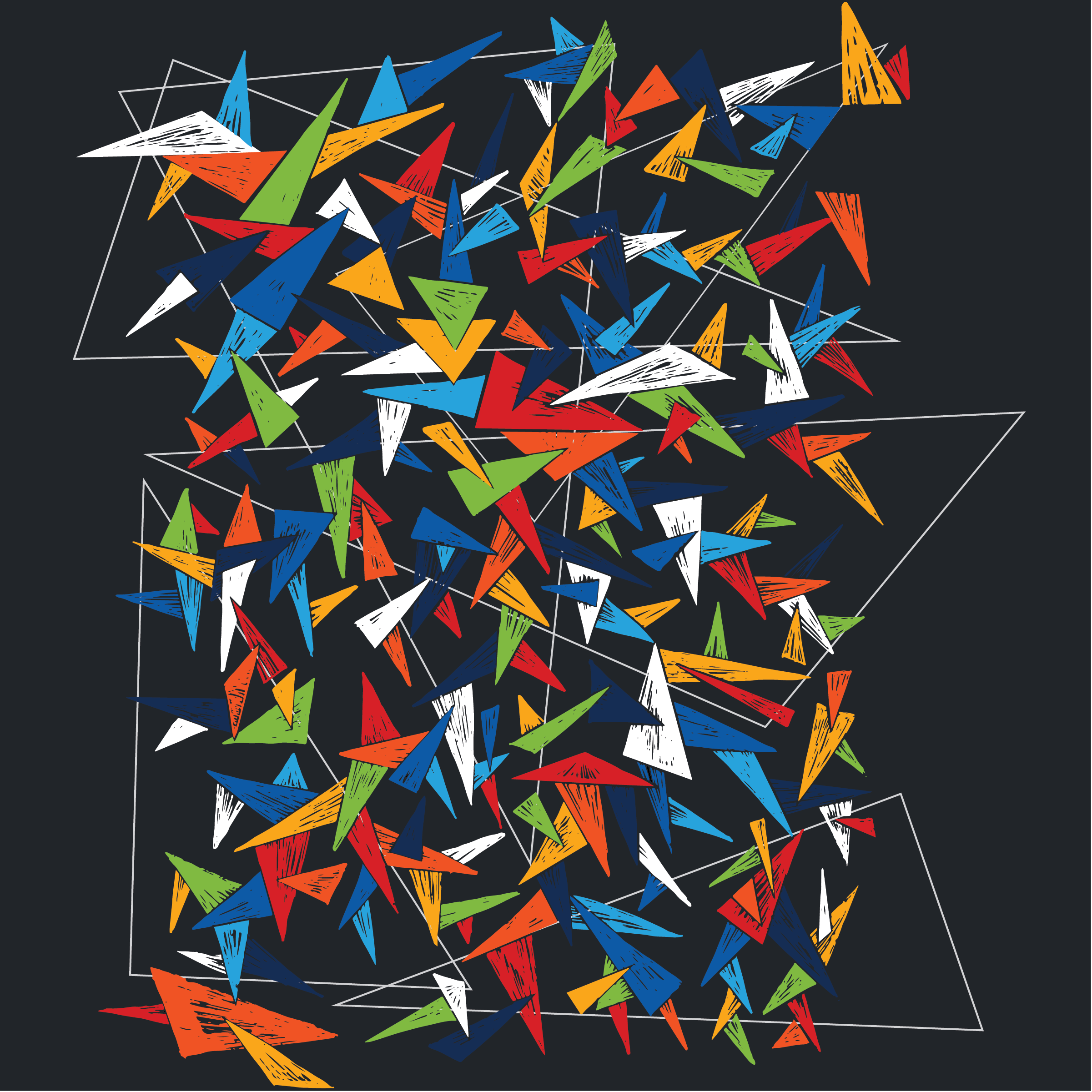 Tri Angles in Illustration and Graphics Inspiration by Kimberly Klahn