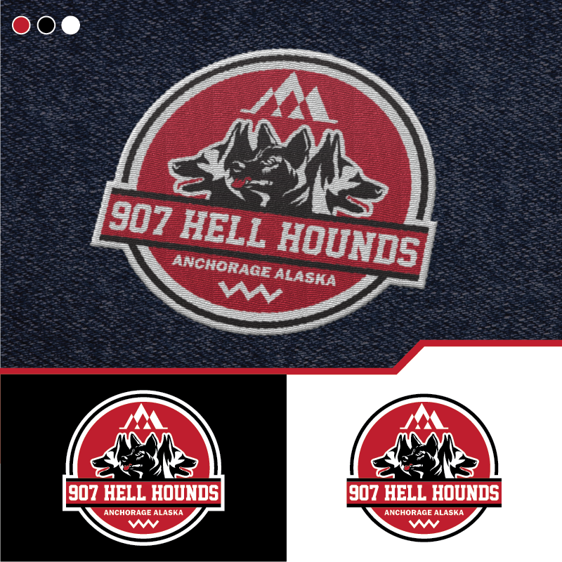 907 hell hounds in Logo Design Inspiration by Tridisain