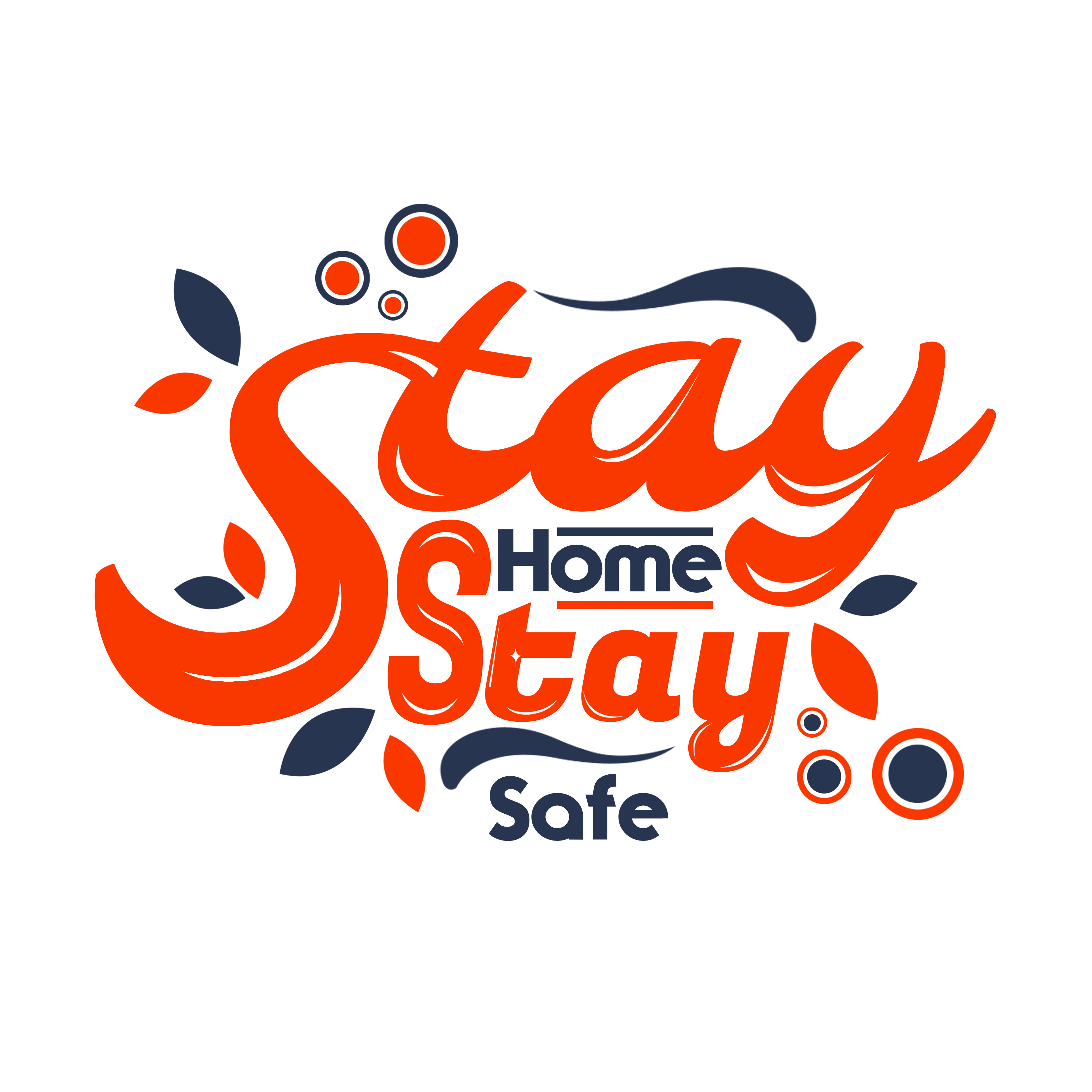 stay home stay safe in Lettering Art Inspiration by Hassan Hassan