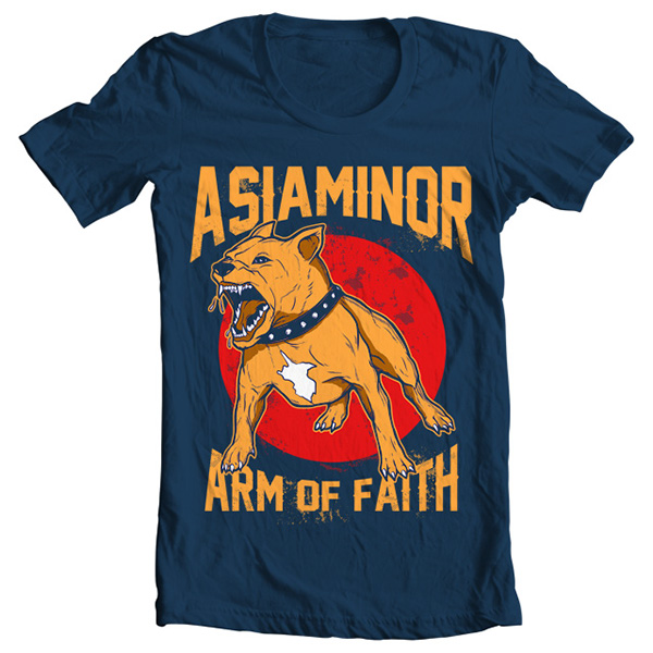 Asia Minor Pitbull artwork in T-Shirt Design Inspiration by Drawdrainer