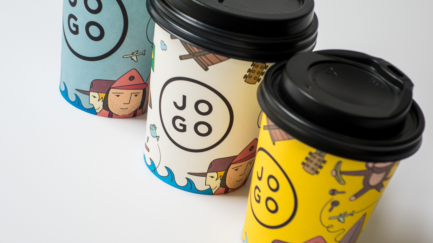 Packaging design and illustrations for JOGO - cafeteria by Dulau Packaging design and illustrations for JOGO - cafeteria in Packaging Design Inspiration by Dulau