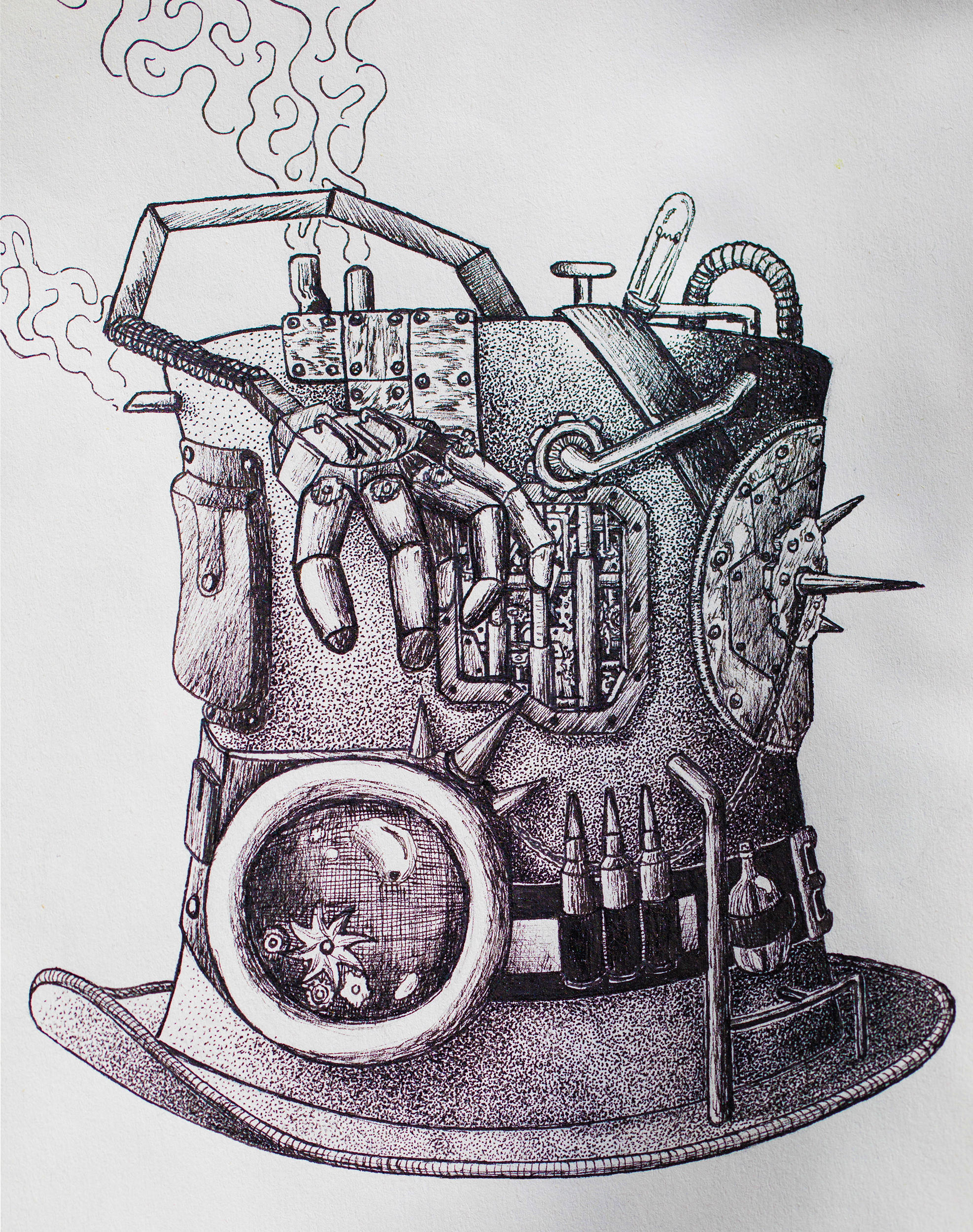 Steampunk Tophat by Chrono Paradox Steampunk Tophat in Illustration and Graphics Inspiration by Chrono Paradox