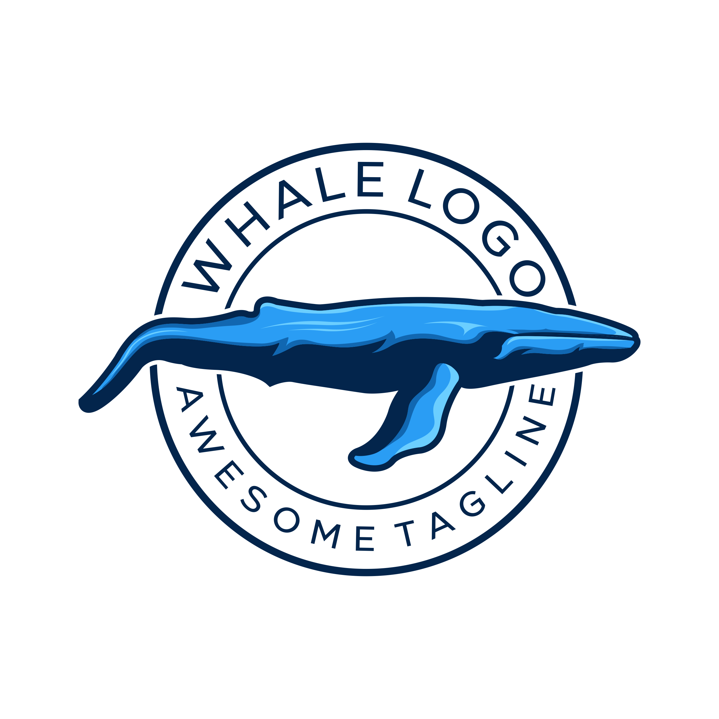 whale logo in Logo Design Inspiration by Imazinator