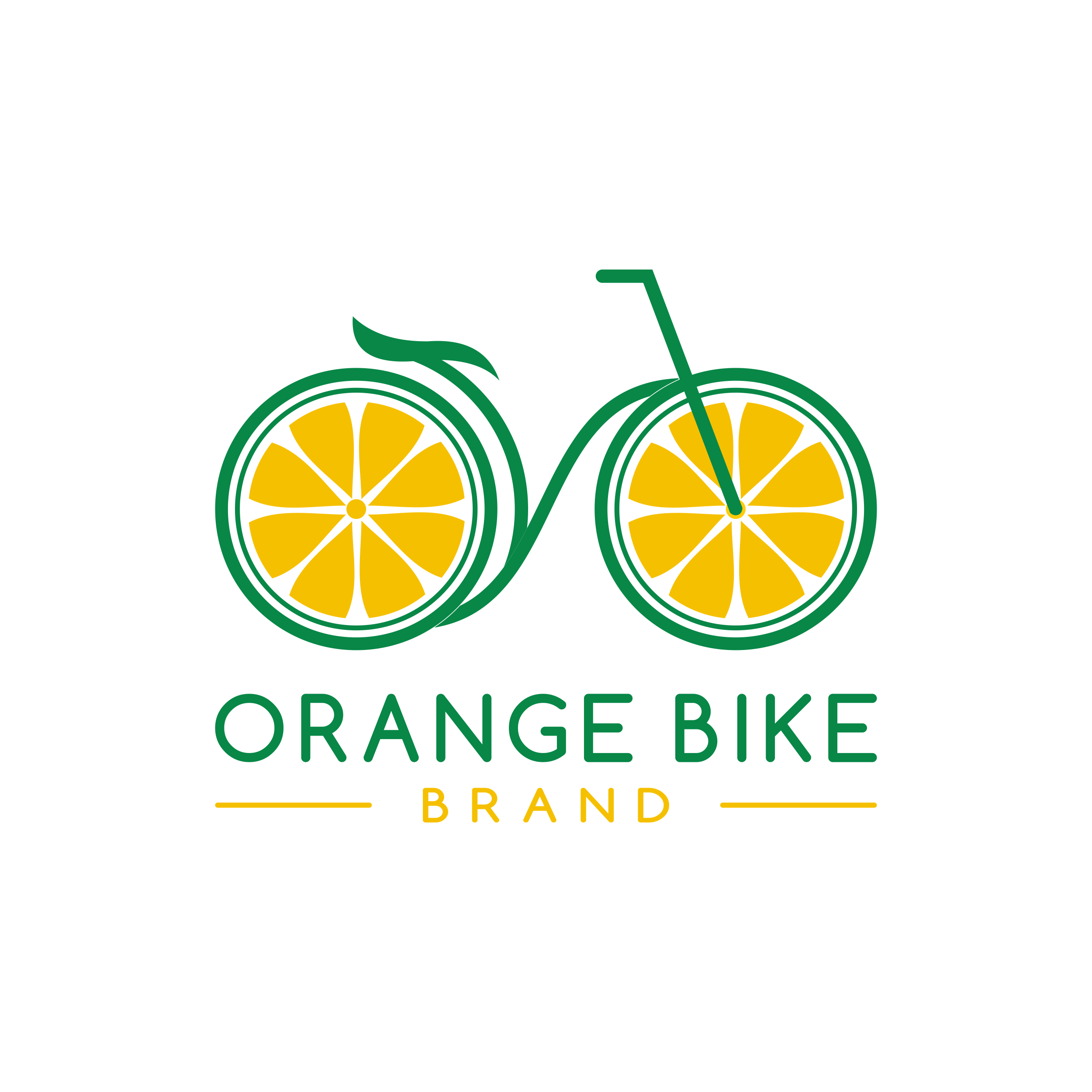 orange bike logo by Imazinator orange bike logo in Logo Design Inspiration by Imazinator