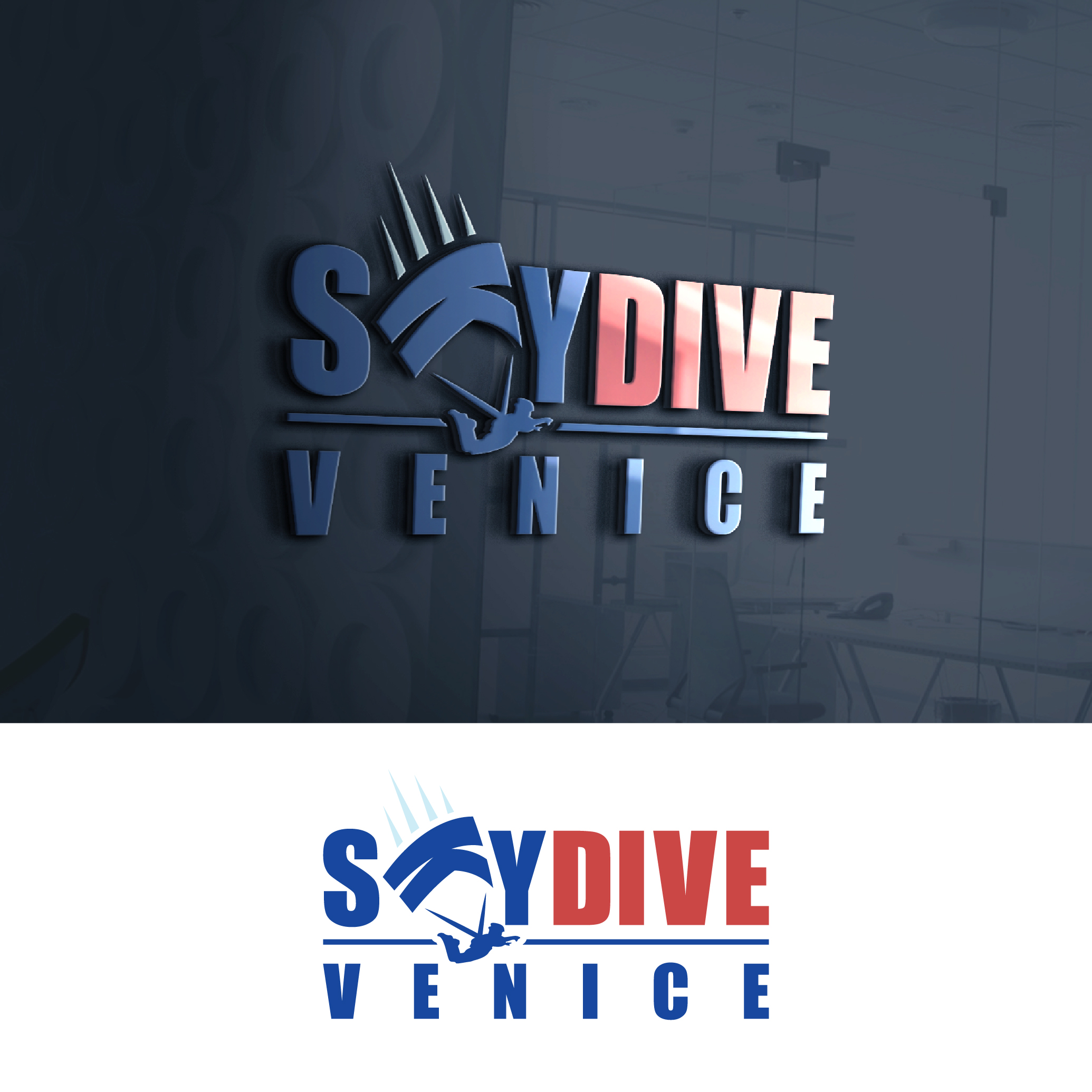 Skydive Logo By Graphictech 354497 - Designhill
