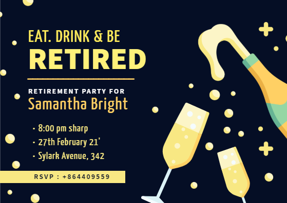 Retirement Invitation by Maria Kimberly Furtado Retirement Invitation in Card Inspiration by Maria Kimberly Furtado