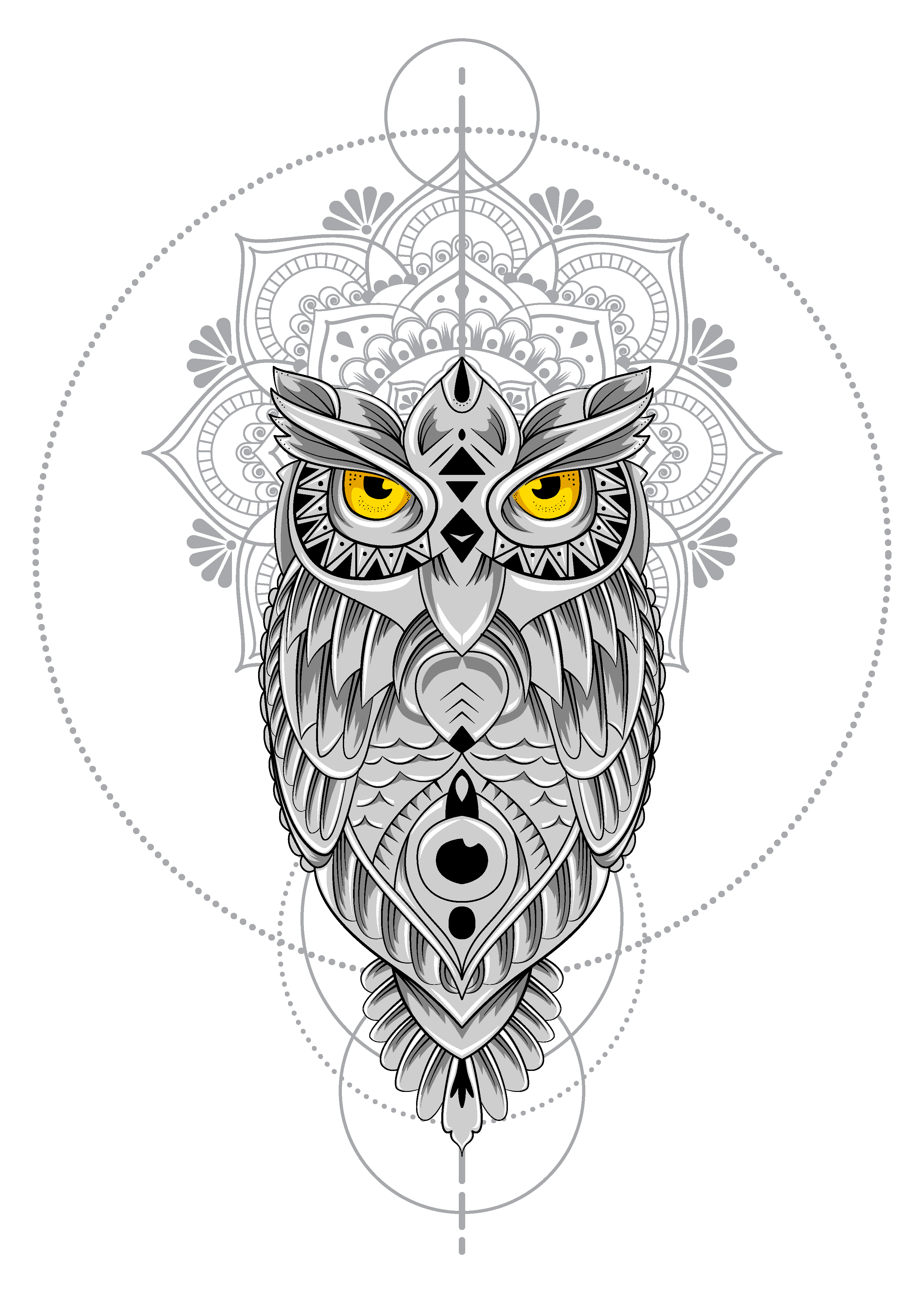 Owl Line Art - Illustration And Graphics Inspiration - 160023 by Ahmad