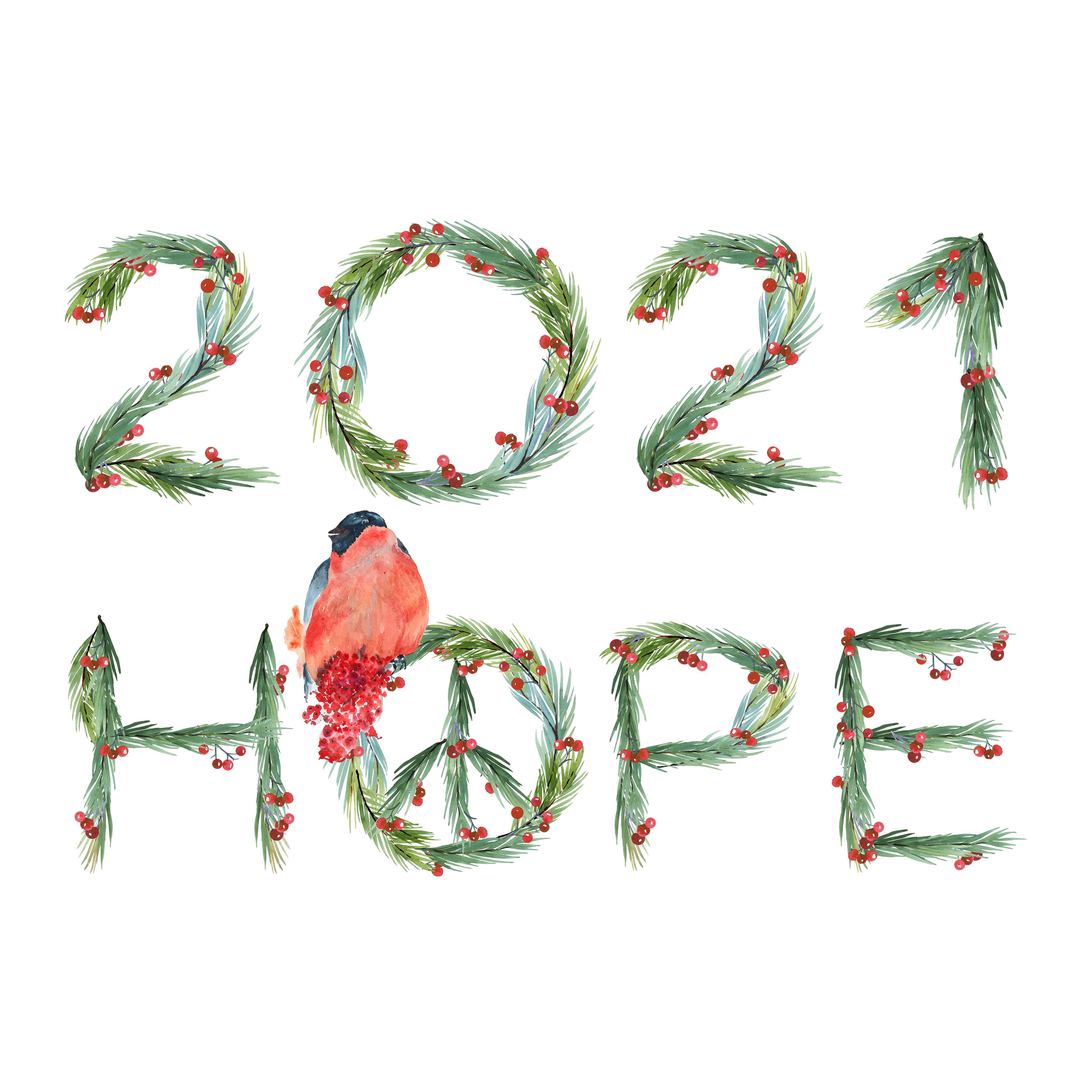 2021 year of HOPE_v2 in Illustration and Graphics Inspiration by Olga Koelsch