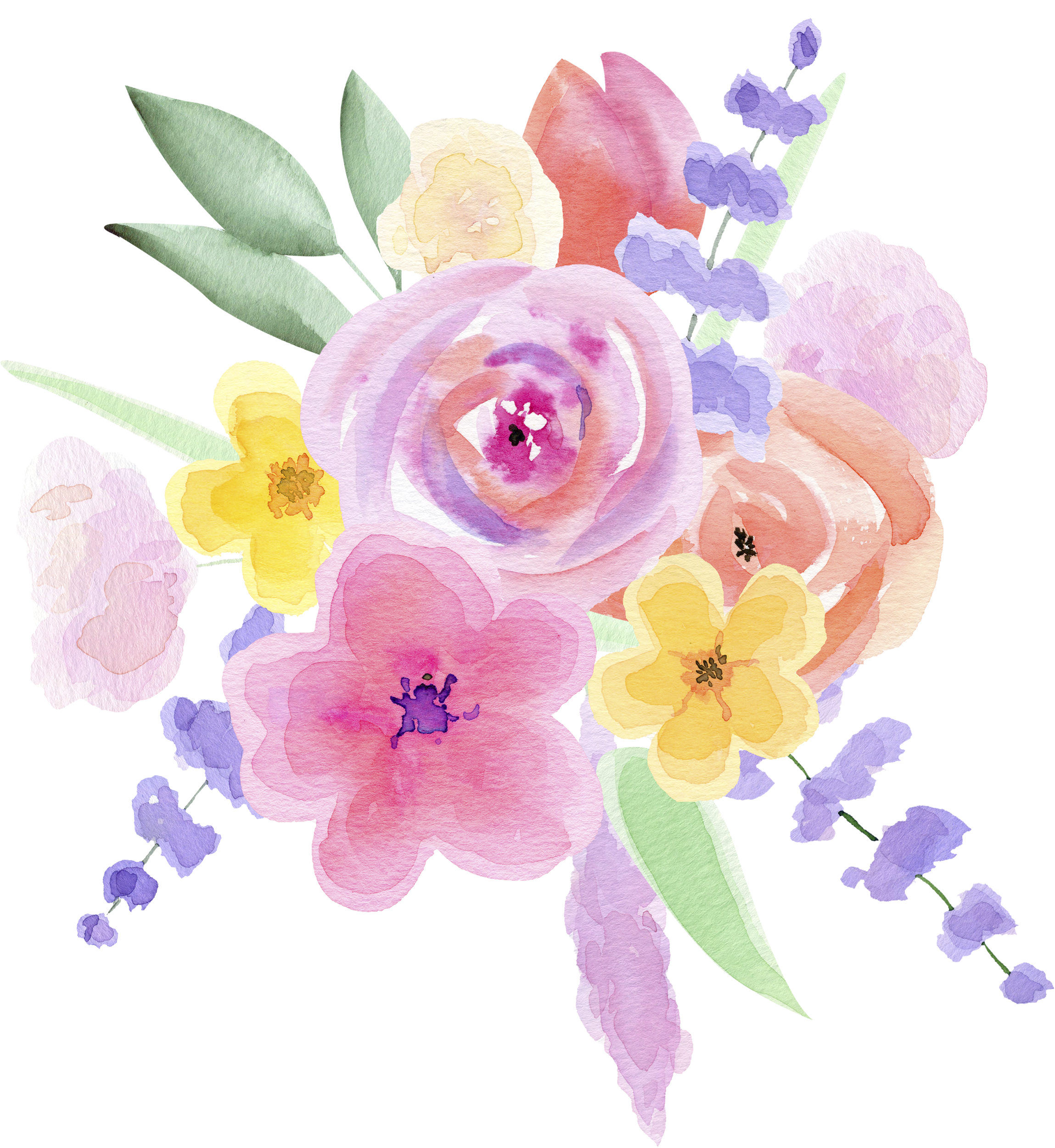 A Vibrant Day Bouquet in Illustration and Graphics Inspiration by Olga Koelsch