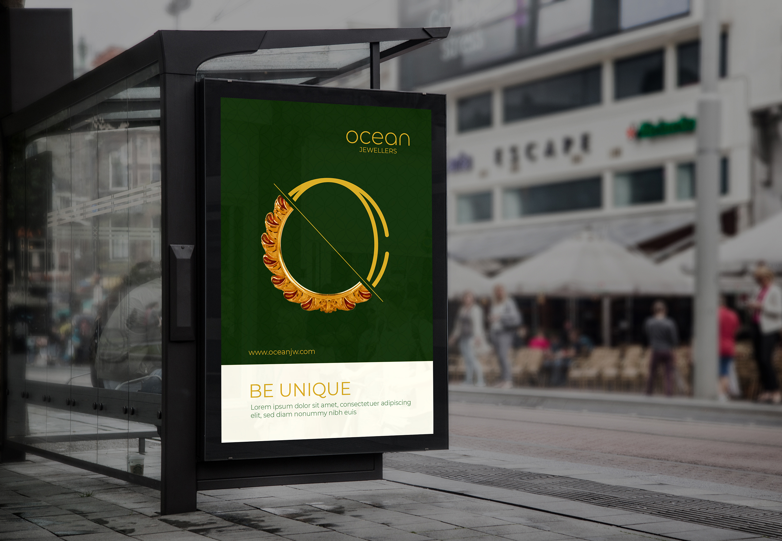 ocean jewellery Ad in Advertisement Design Inspiration by Snigeesh Chandran