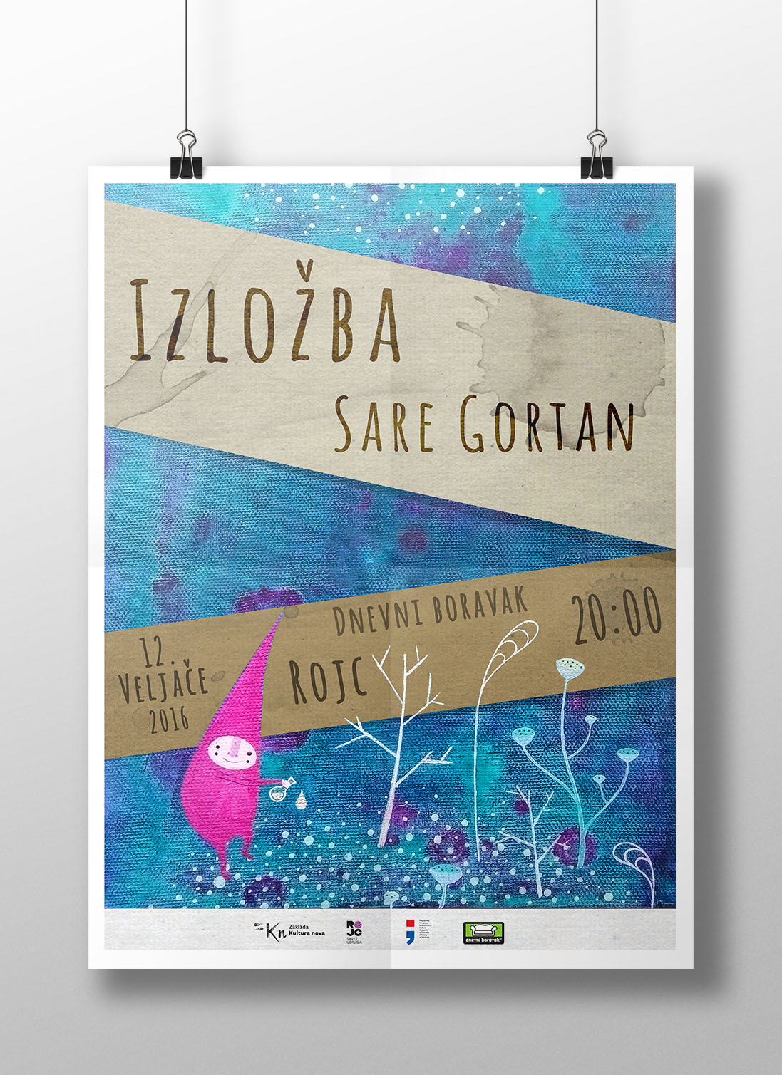 Art work exhibition poster by Psilocybia Design Art work exhibition poster in Poster Design Inspiration by Psilocybia Design