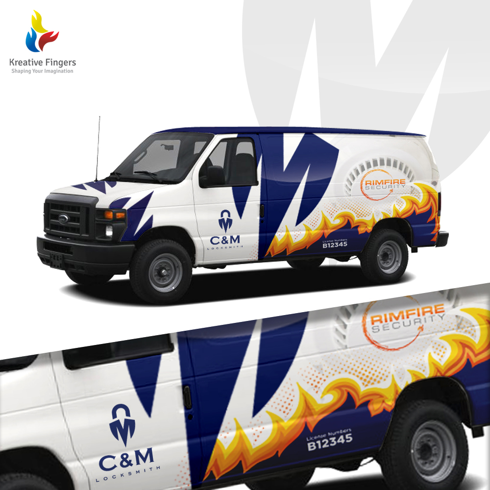 Van Design by Kreative Fingers Van Design in Vehicle wrap design Inspiration by Kreative Fingers