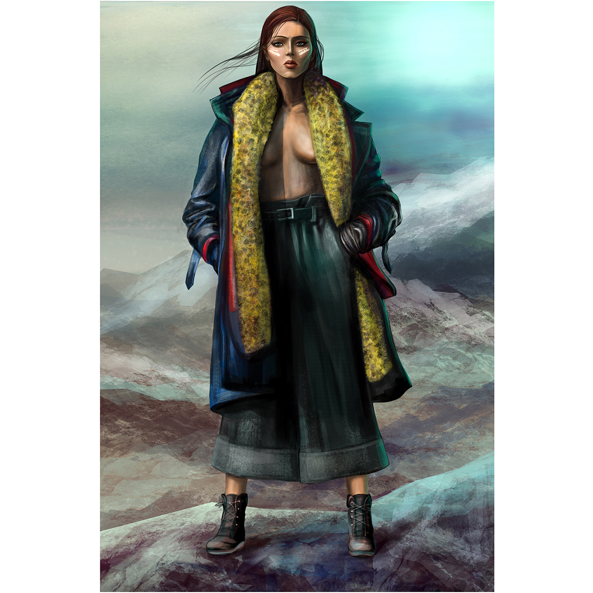 Warrior in Digital Painting Inspiration by Artur Tselishchev