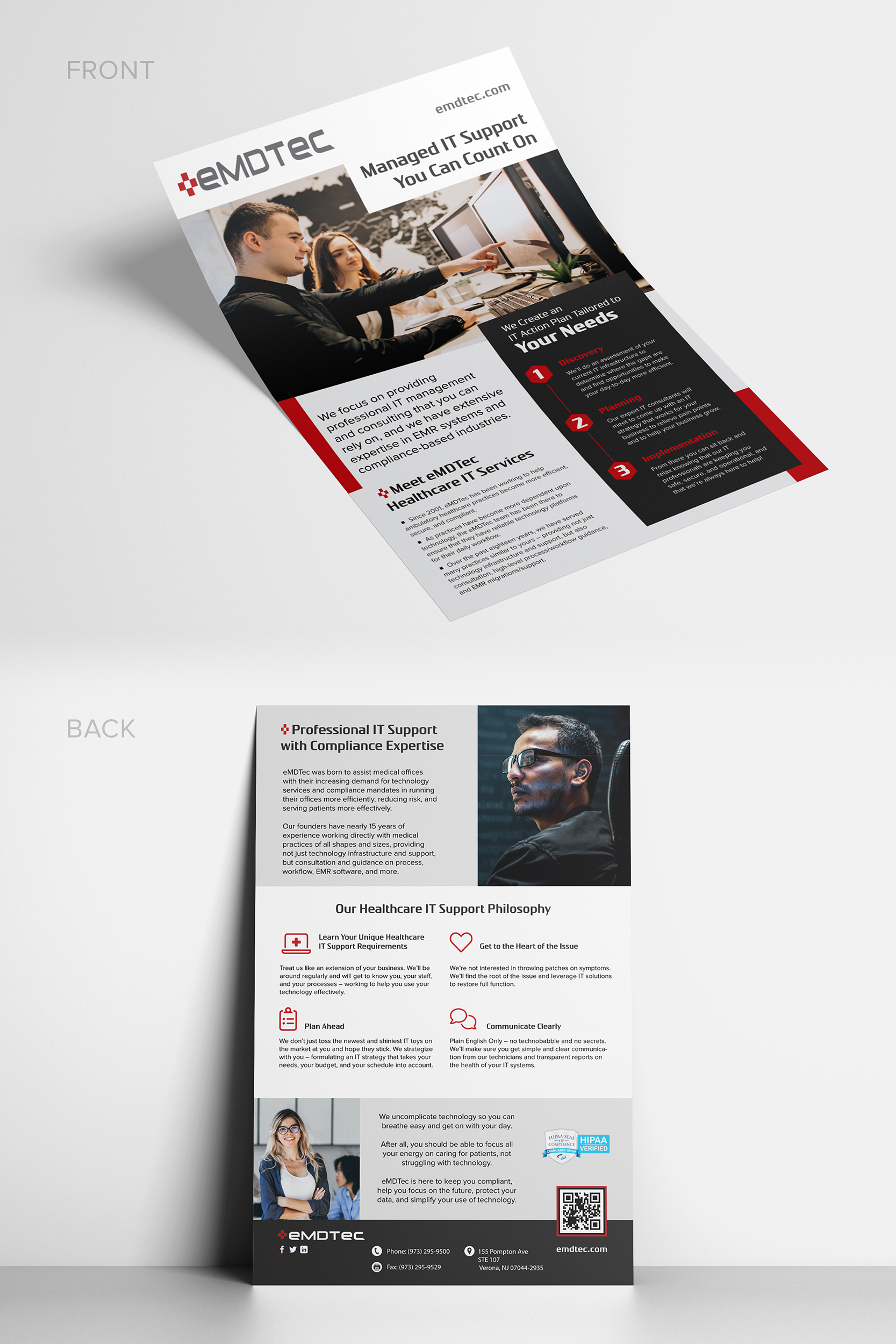 emdTECH flyer by Damir emdTECH flyer in Leaflet Design Inspiration by Damir