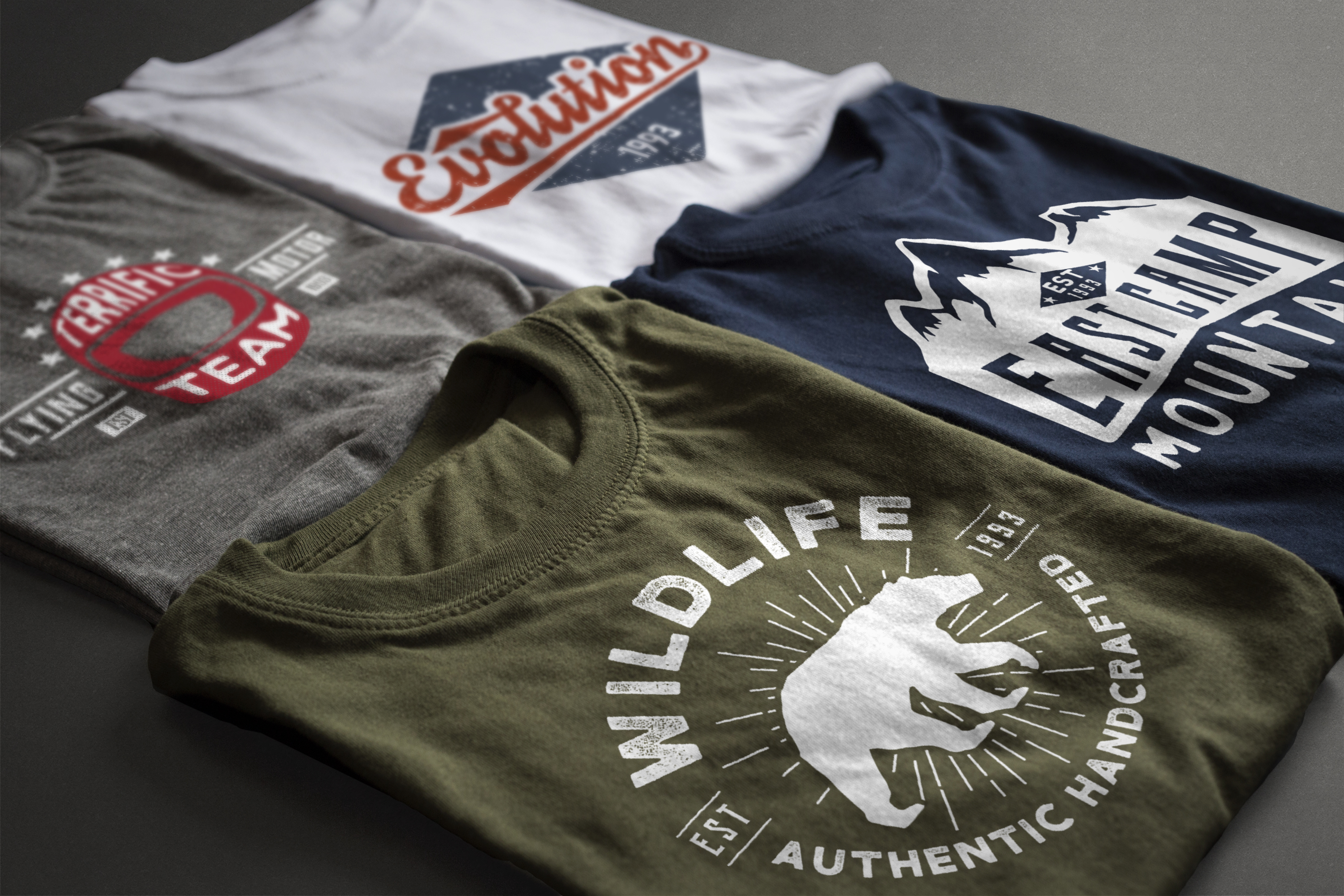 Vintage T-shirts by Genrun Vintage T-shirts in T-Shirt Design Inspiration by Genrun