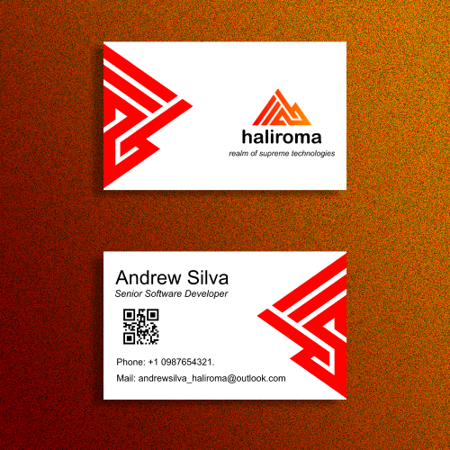 Computer Software Visiting Card Design