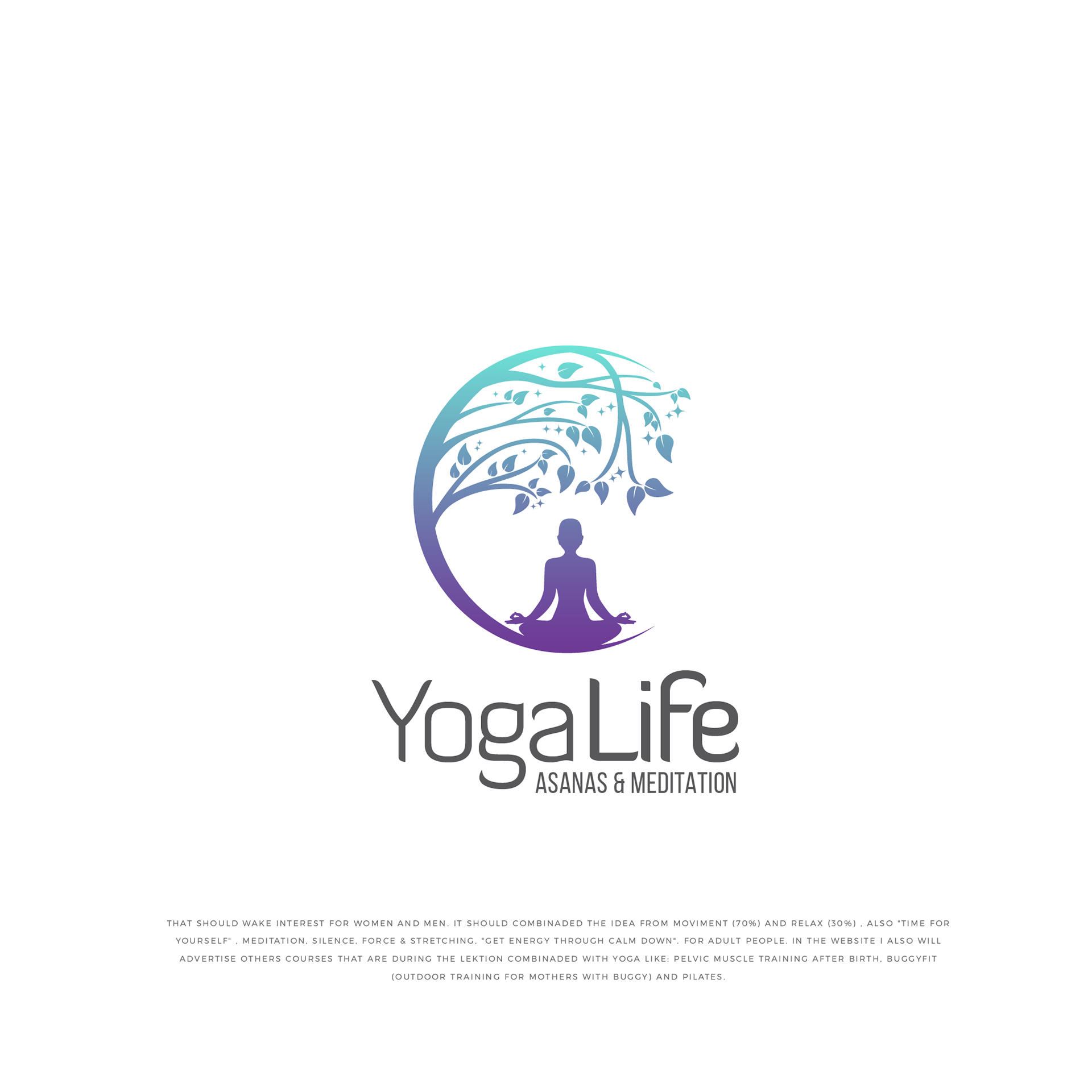 Yoga logo by Abdussalammitul92 Yoga logo in Logo Design Inspiration by Abdussalammitul92