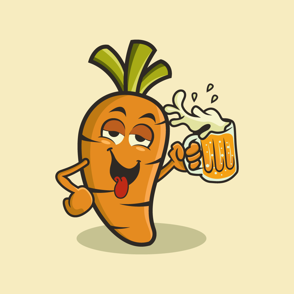 carrot beer by Iqbal.fauji2100 carrot beer in Logo Design Inspiration by Iqbal.fauji2100