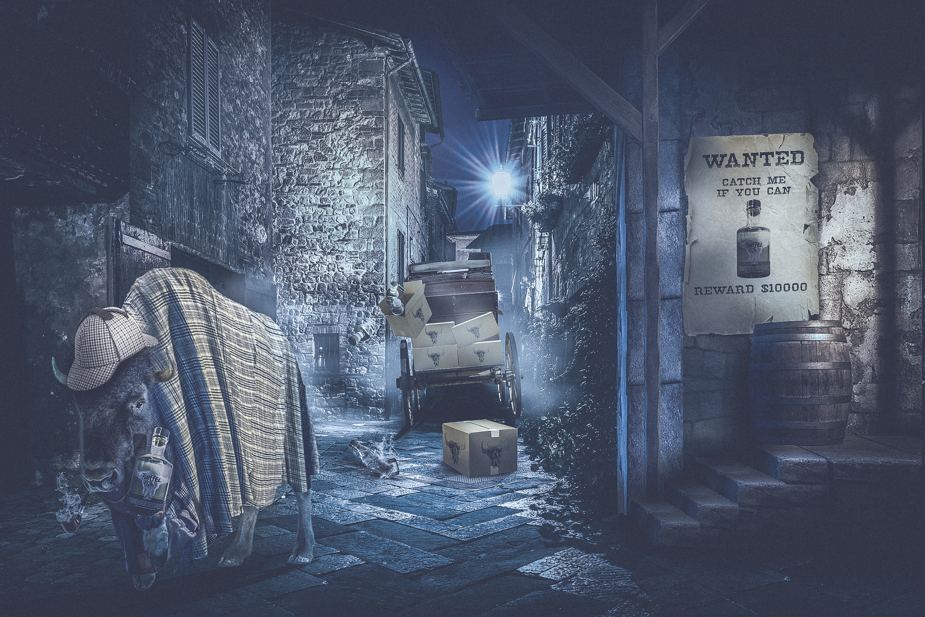 Buffel Gin photomanipulation advertisment by Bujanec.karlo Buffel Gin photomanipulation advertisment in Photoshop Design Inspiration by Bujanec.karlo