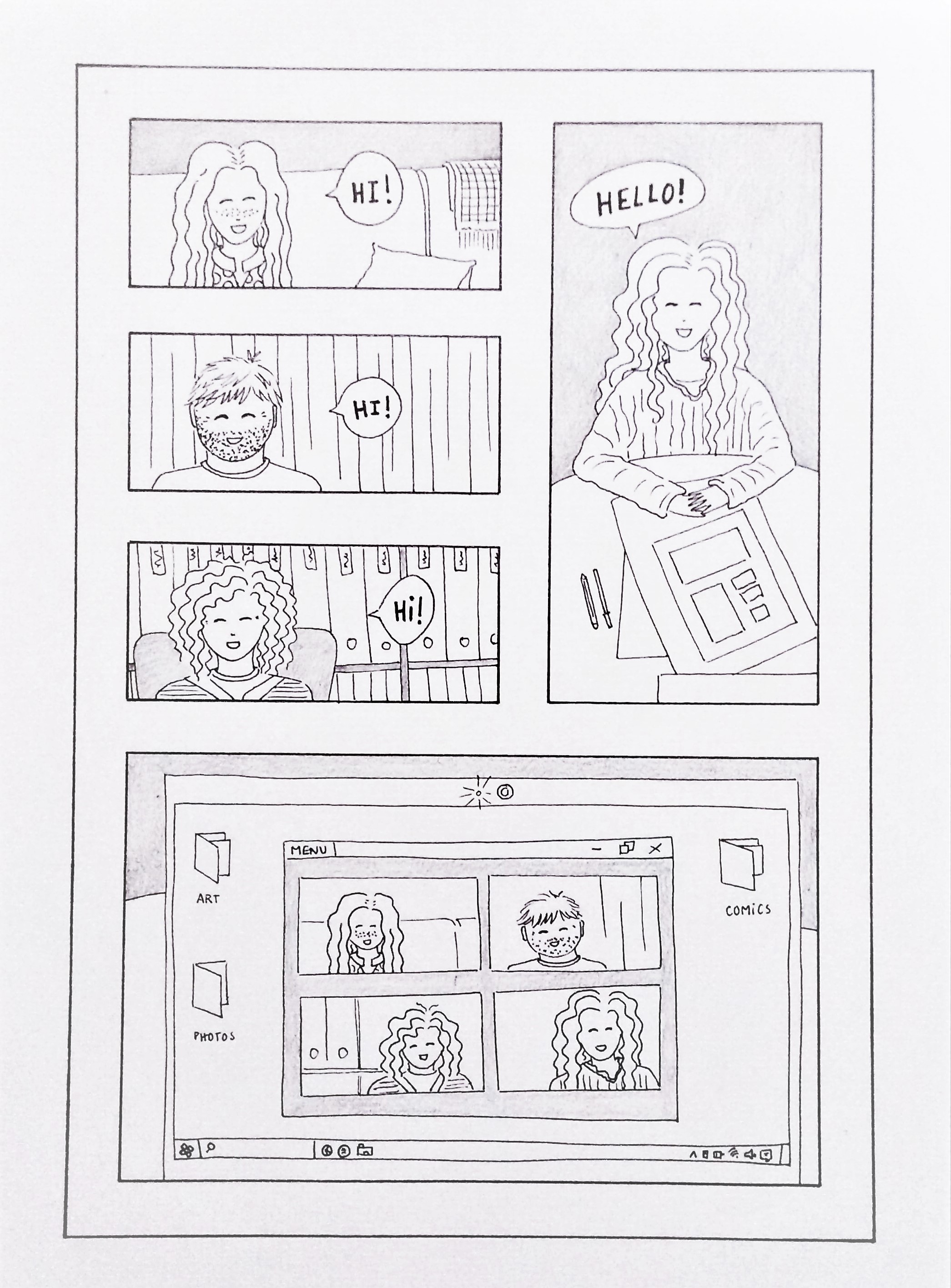 Virtual Chat - Comic Art BY Inês Santos 231706 - Designhill