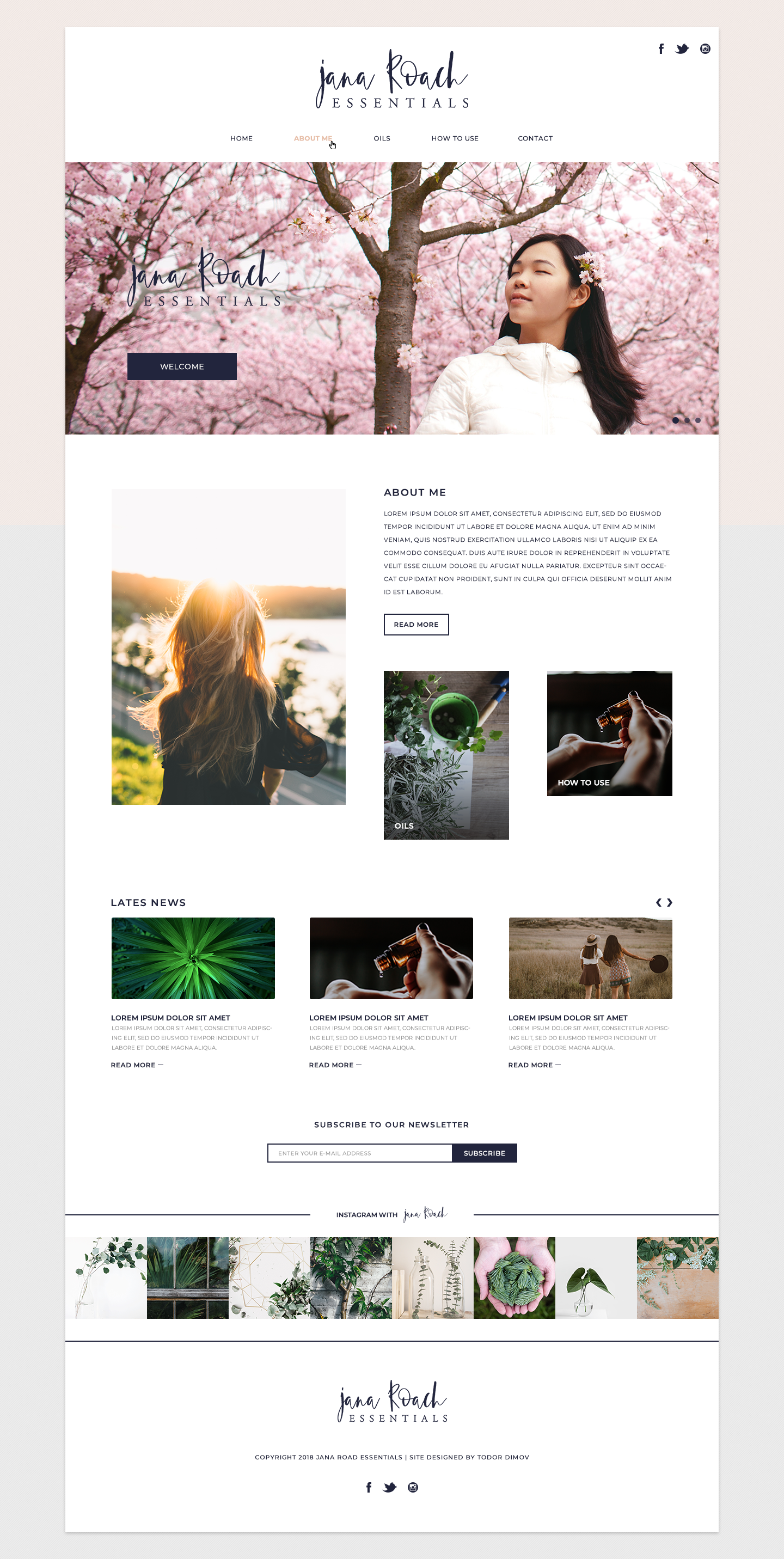 Jana Road Essential by Todor Dimov Jana Road Essential in Landing page design Inspiration by Todor Dimov