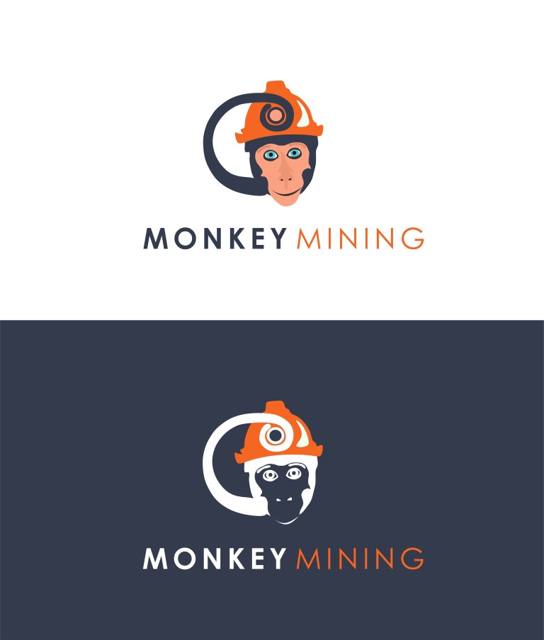Monkey Mining Logo by Mandy Van Der Merwe Monkey Mining Logo in Logo Design Inspiration by Mandy Van Der Merwe