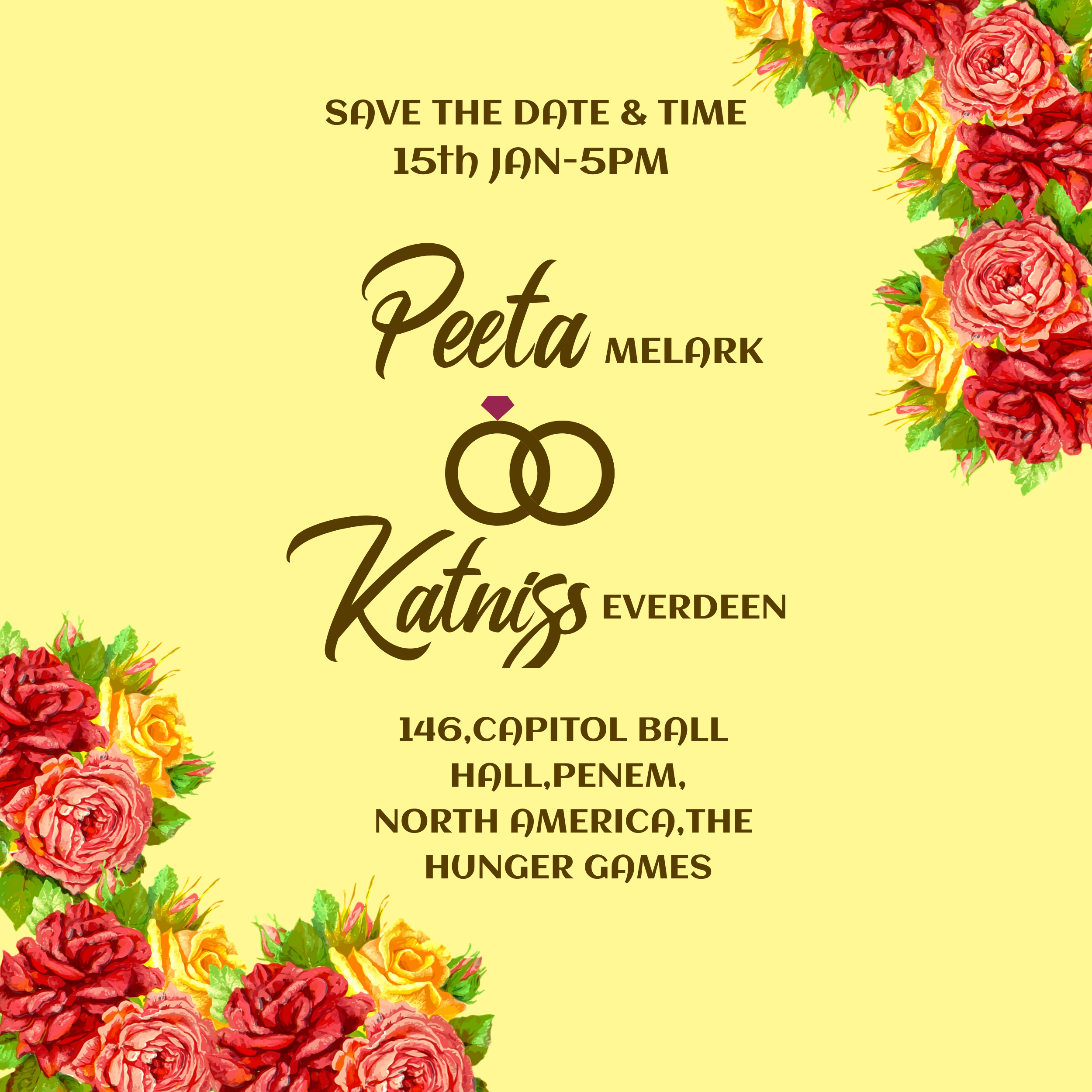 floral engagement invitation in Invitation Card Design Inspiration by Amber Ansari