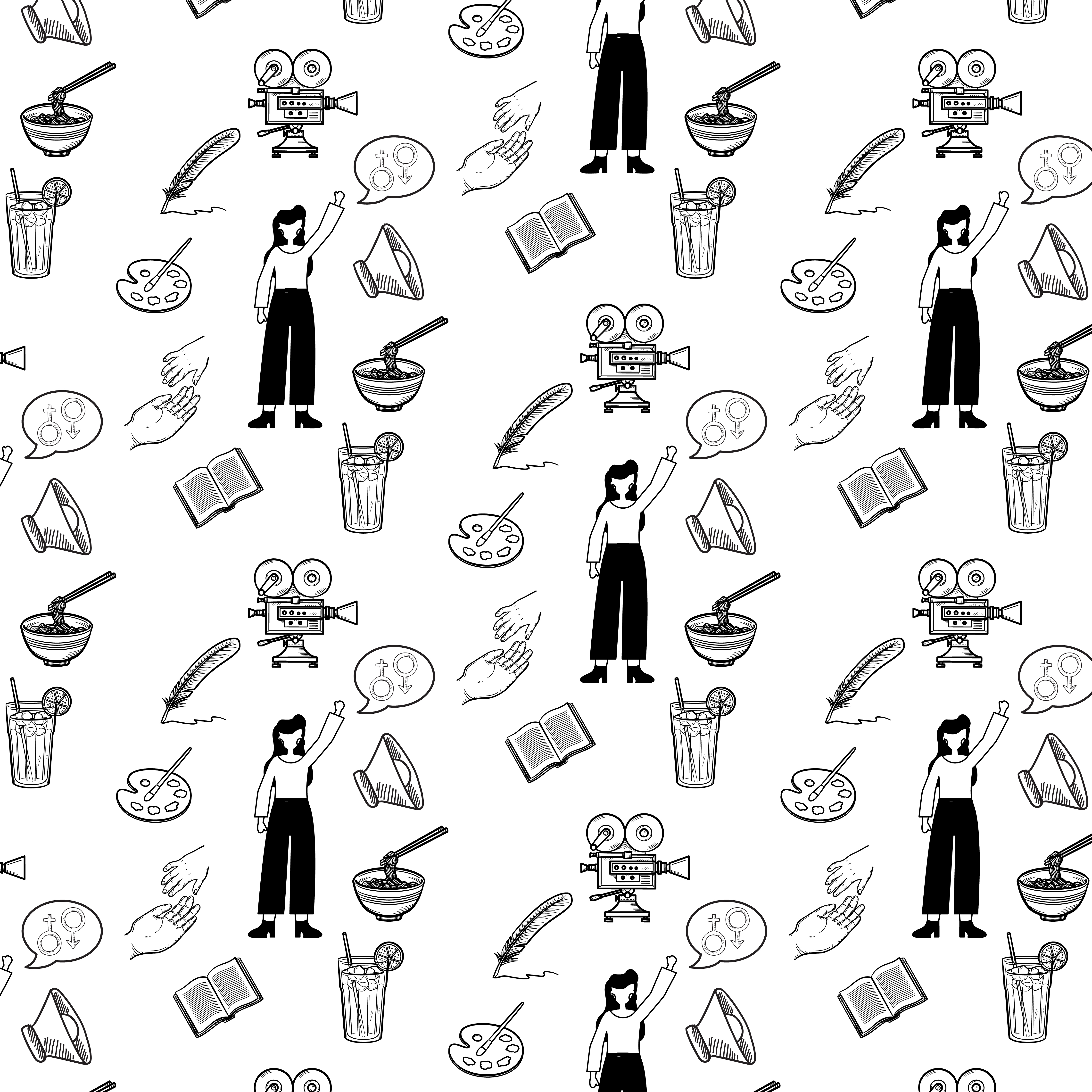 International Women's Day Pattern Design 8 by Dick Jose Santos International Women's Day Pattern Design 8 in Pattern & Surface Design Inspiration by Dick Jose Santos