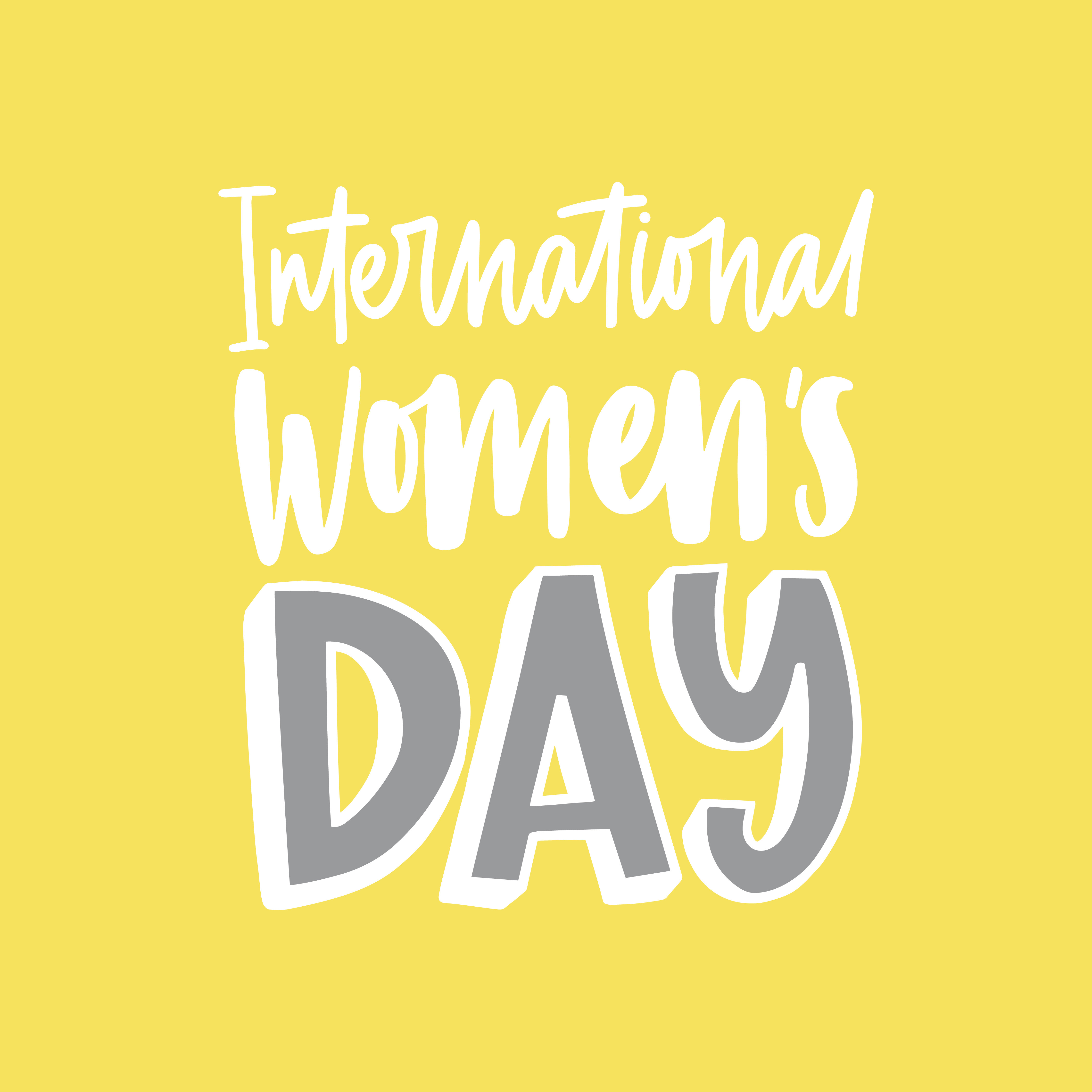 International Women's Day Typography Design 2 by Dick Jose Santos International Women's Day Typography Design 2 in Lettering Art Inspiration by Dick Jose Santos