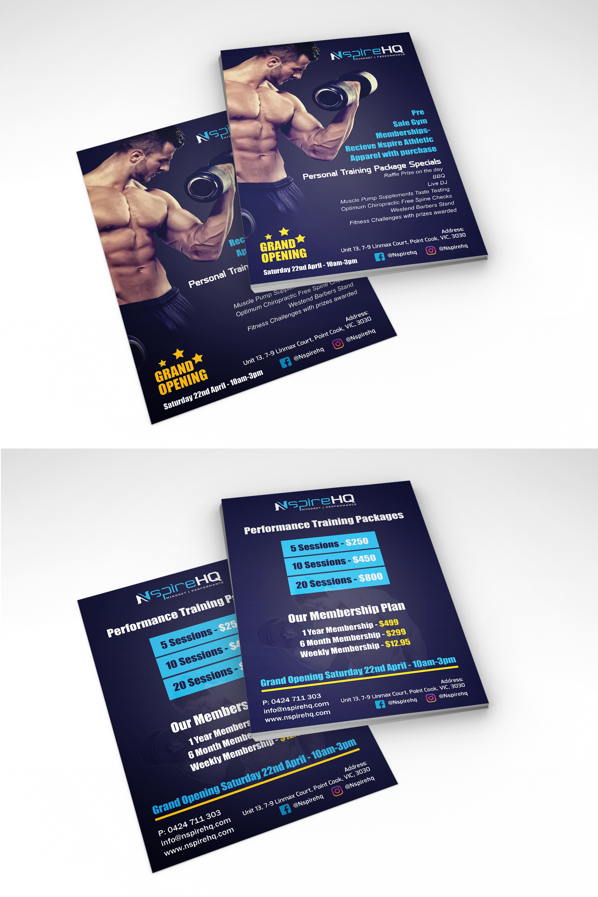 Flyer for GYM by Tripti Ranjan Gain Flyer for GYM in Print flyer design Inspiration by Tripti Ranjan Gain